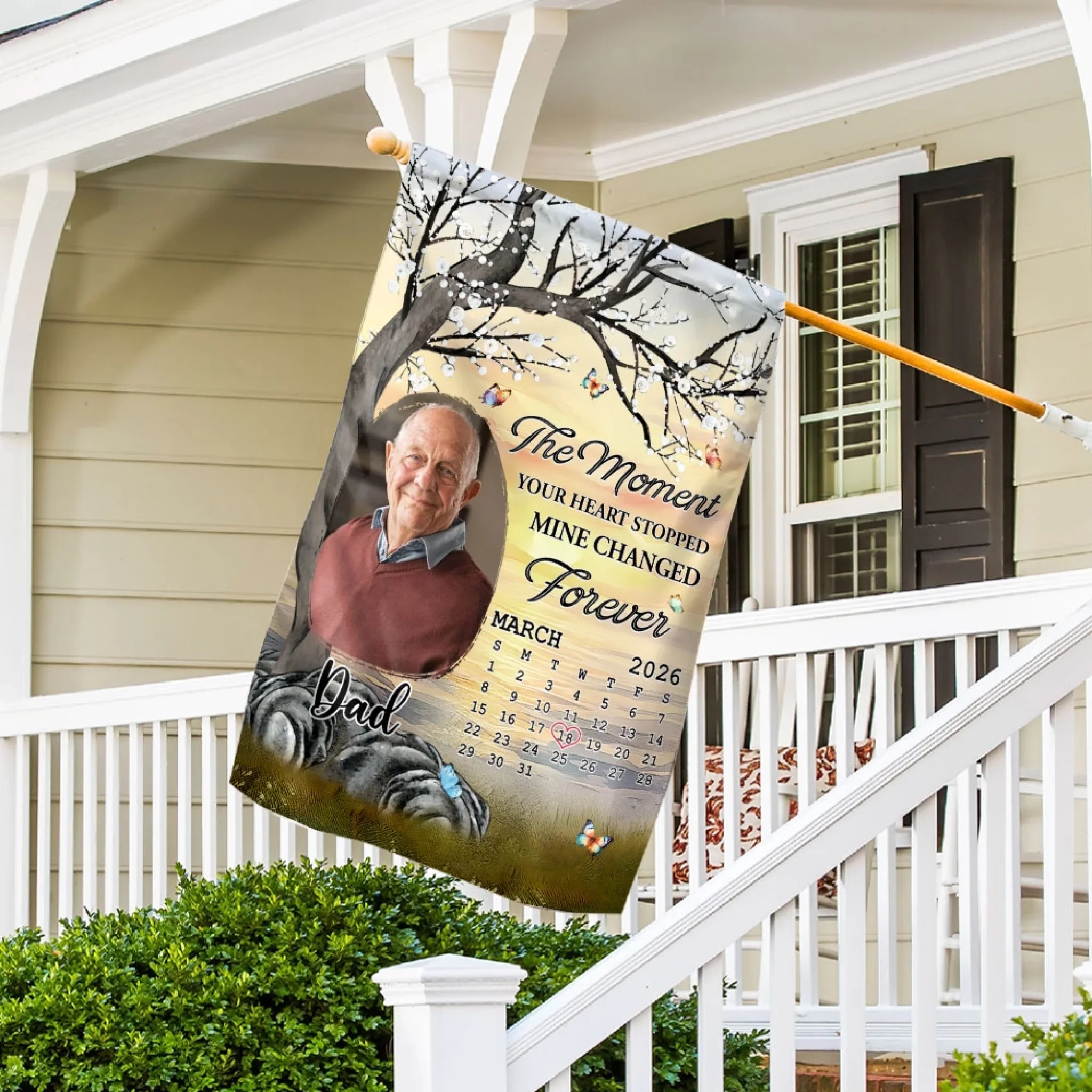 Mine Changed Forever - Personalized Custom Flag - Image 5