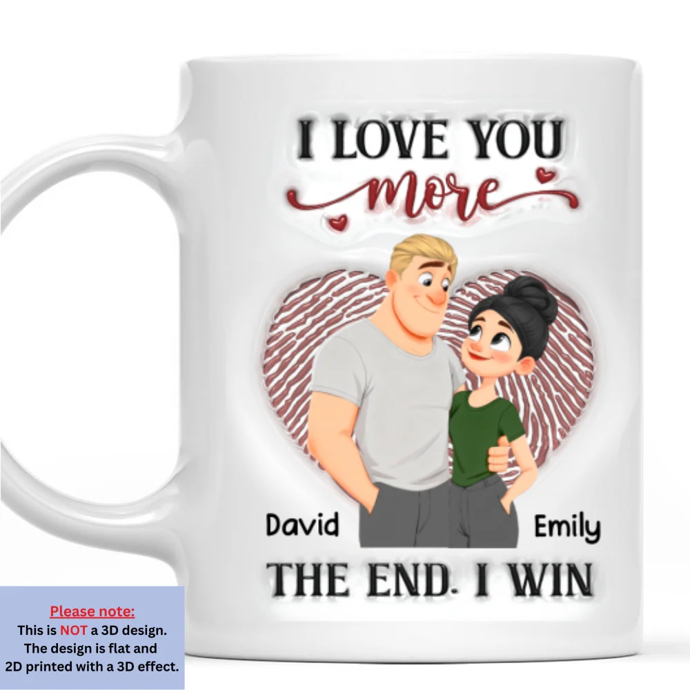 Missing Piece Love - Personalized Custom 3D Inflated Effect Mug - Image 8