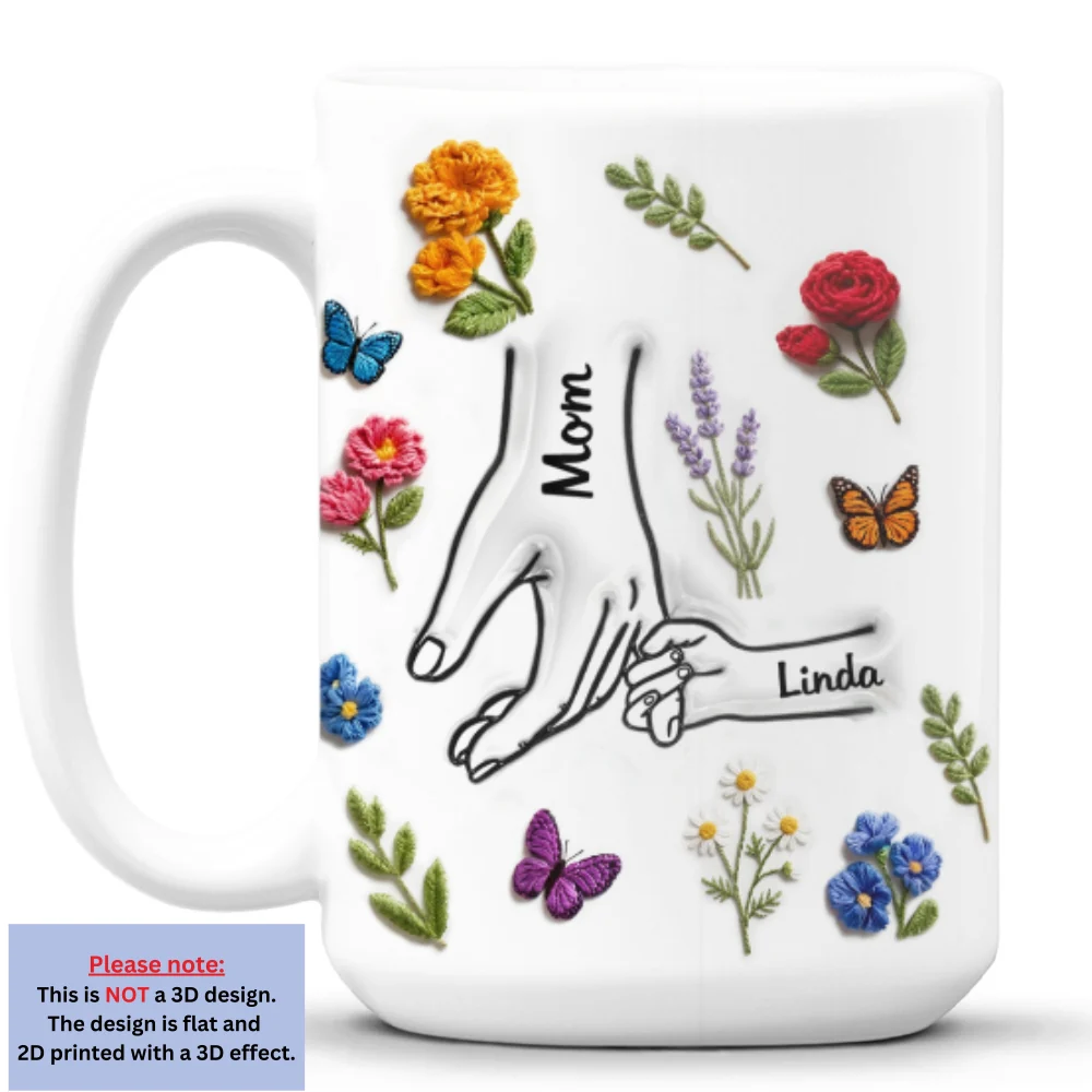 Mom And Her Love - Personalized Custom 3D Inflated Effect Mug - Image 8