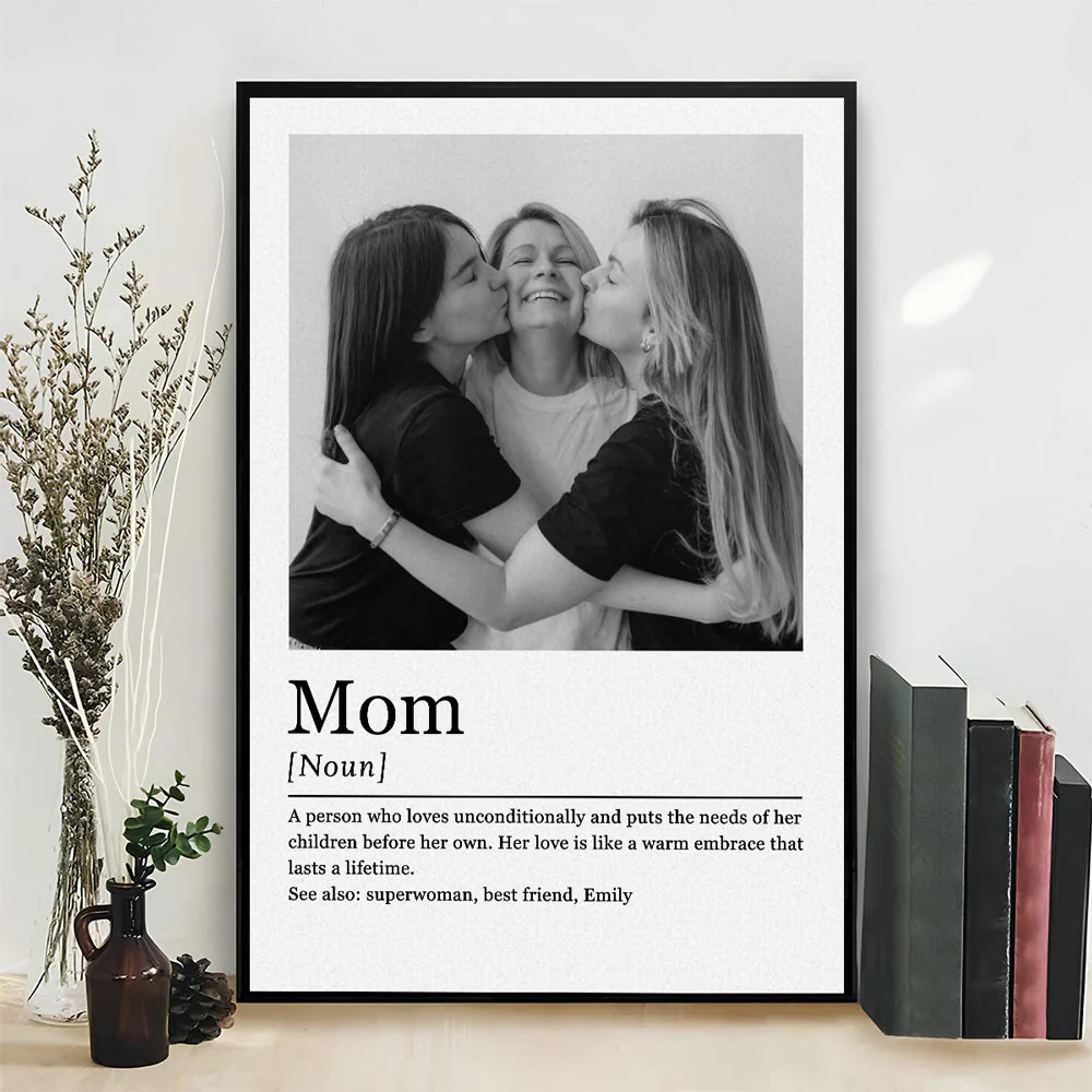 Mom Definition Custom Photo - Personalized Custom Poster - Image 3