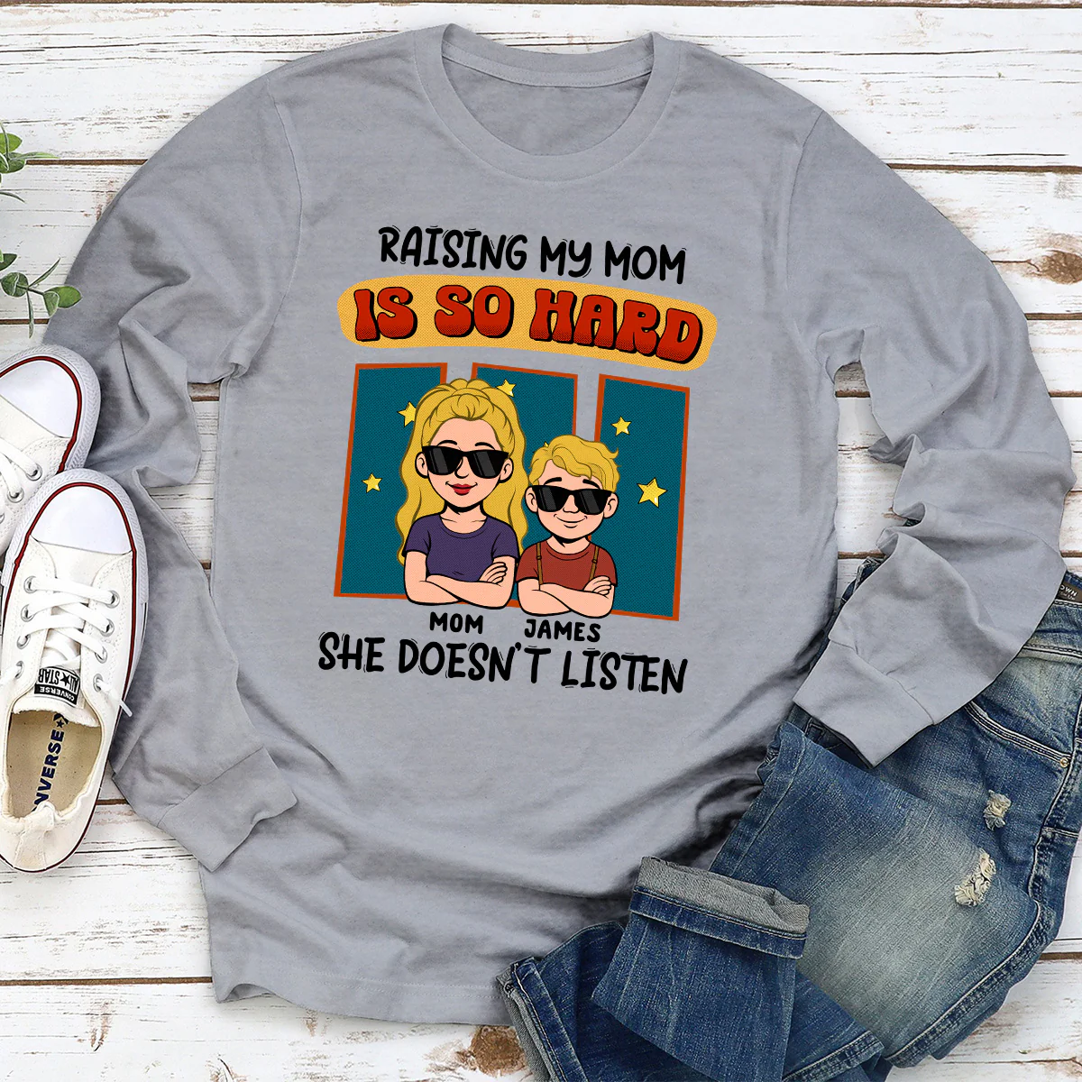 Mom Does Not Listen - Personalized Custom Shirt - Image 2