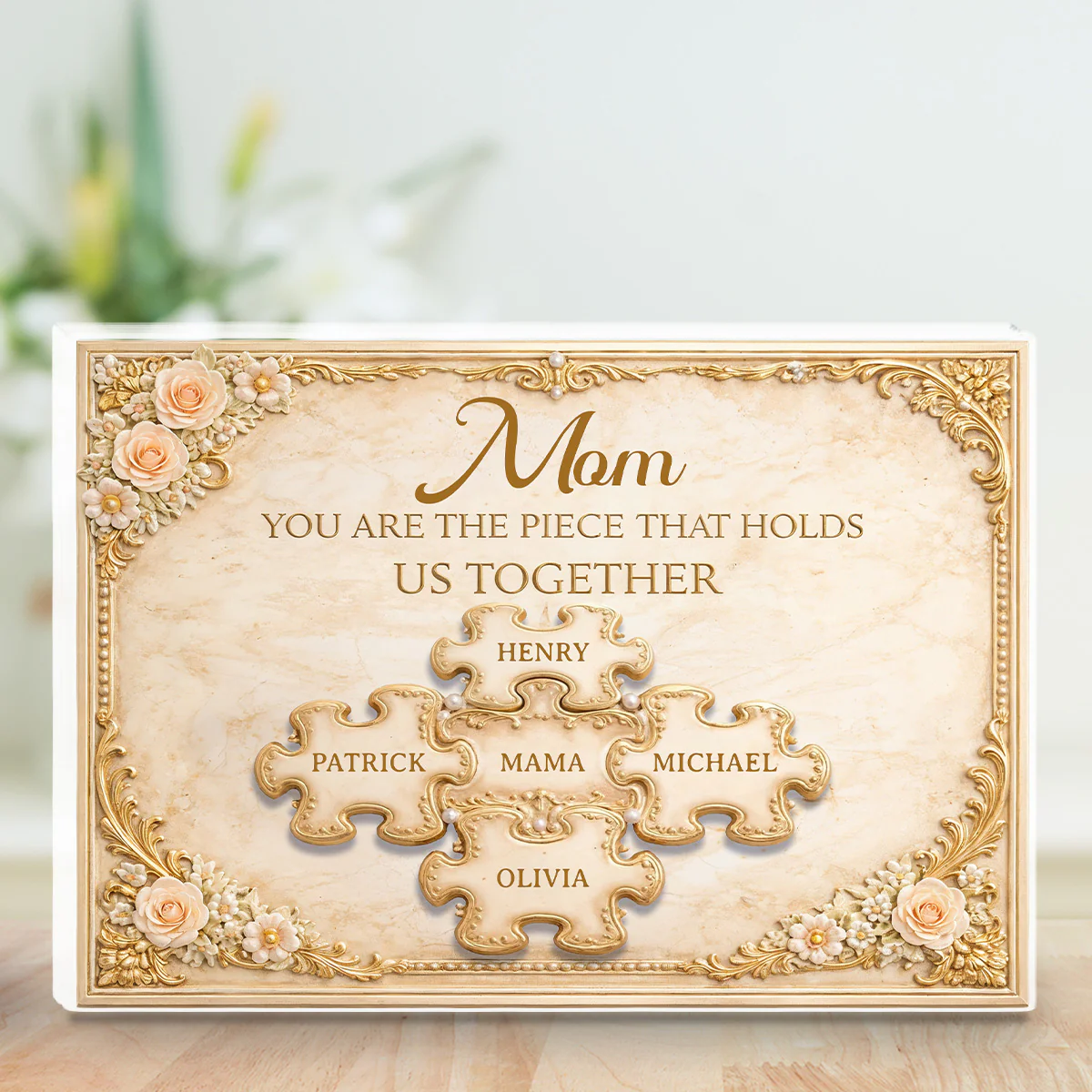 Mom Hold Us - Personalized Custom Acrylic Plaque