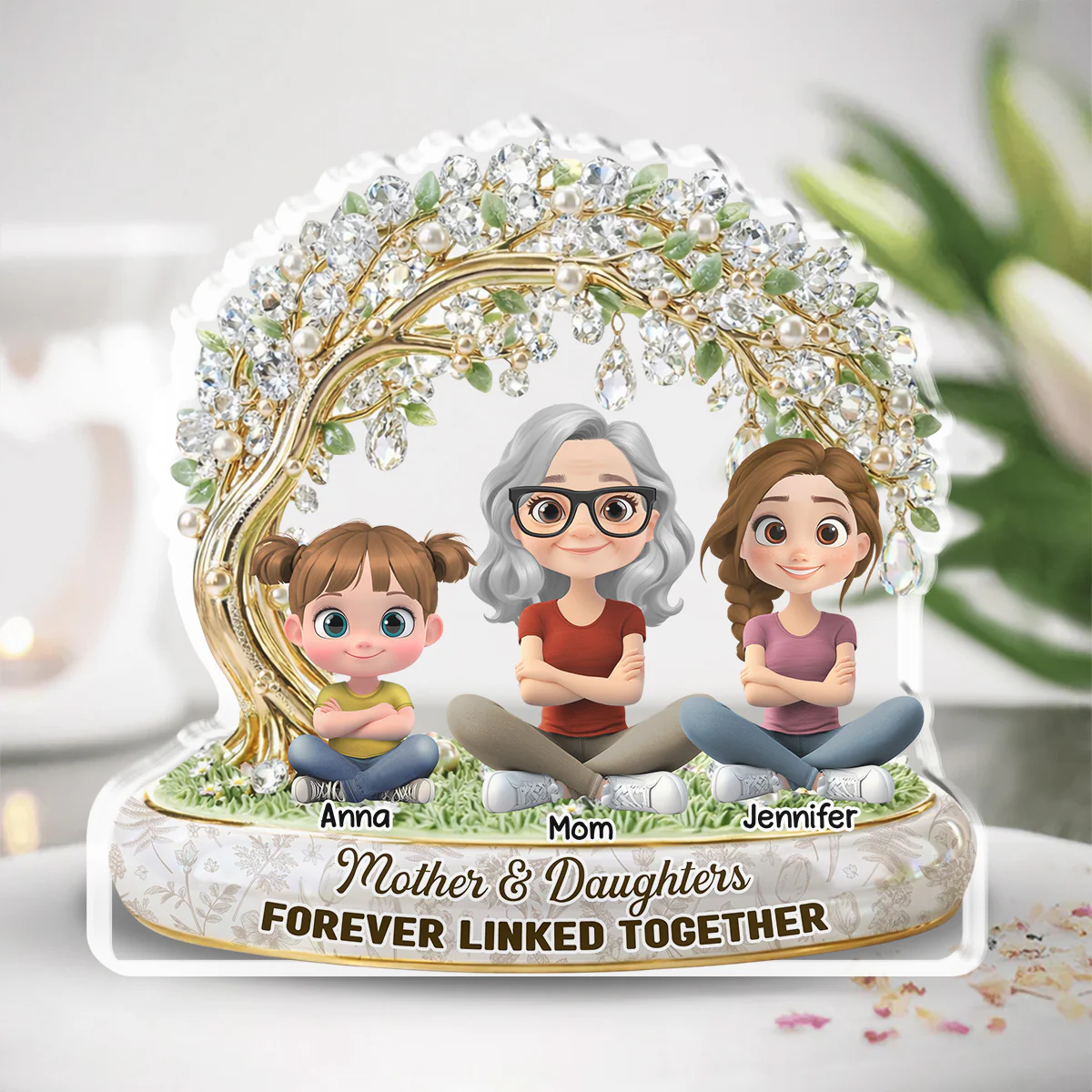 Mom Precious Ones - Personalized Custom Acrylic Plaque