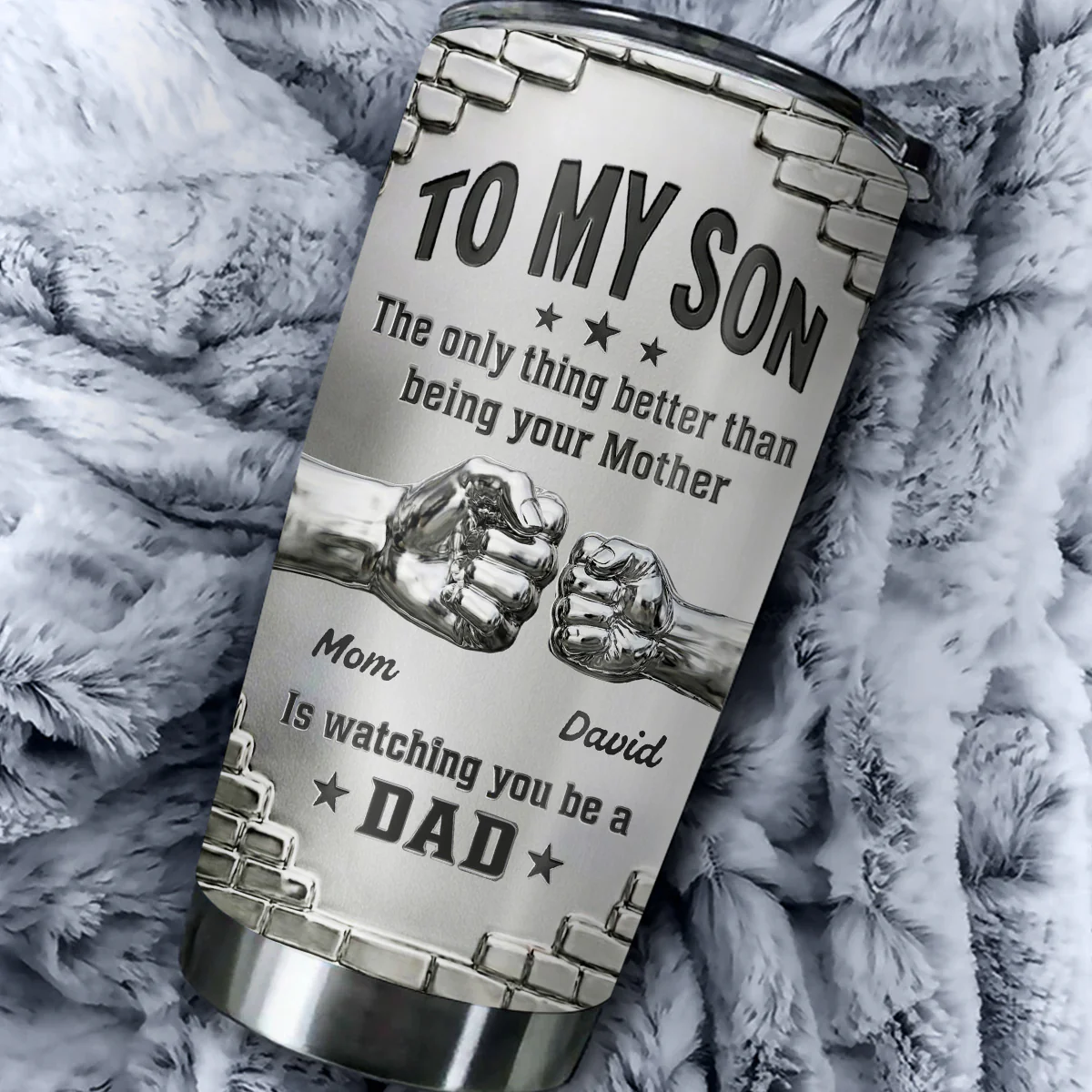 Mom Watching You Grow - Personalized Custom 3D Effect Tumbler - Image 5