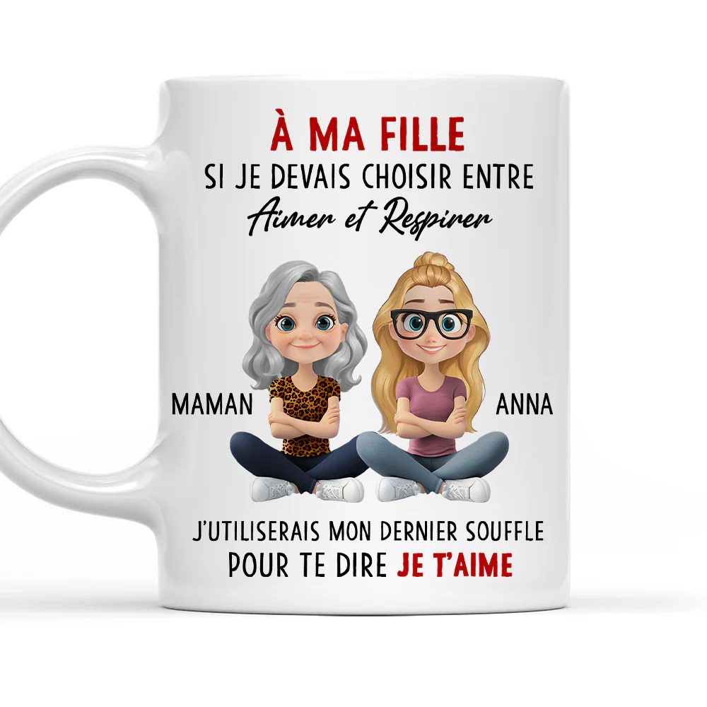 Mon Cœur Te Choisit Toujours - Mug À Café Personnalisé