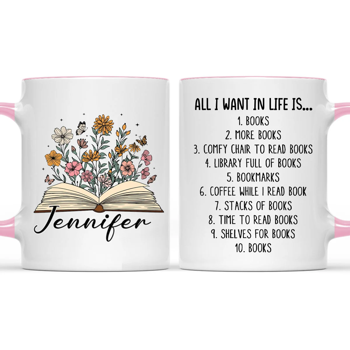More Books Please - Personalized Custom Accent Mug - Image 8