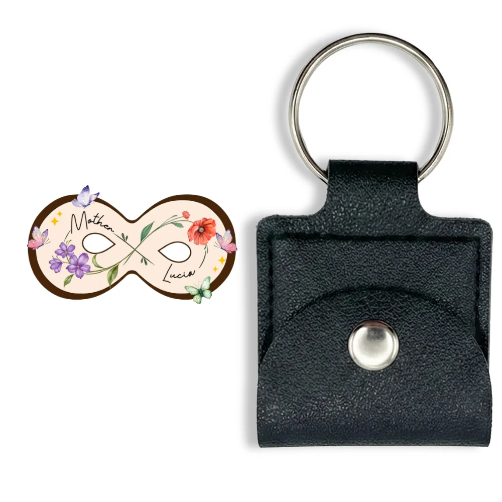 Mother And Daughter Forever Linked Together - Personalized Custom Wooden Pocket Hug - Image 6