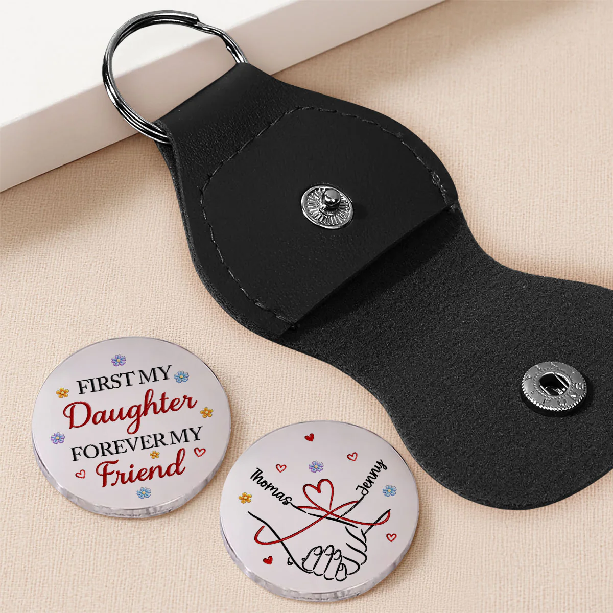 Mother And Daughter Friendship - Personalized Custom Pocket Hug - Image 2