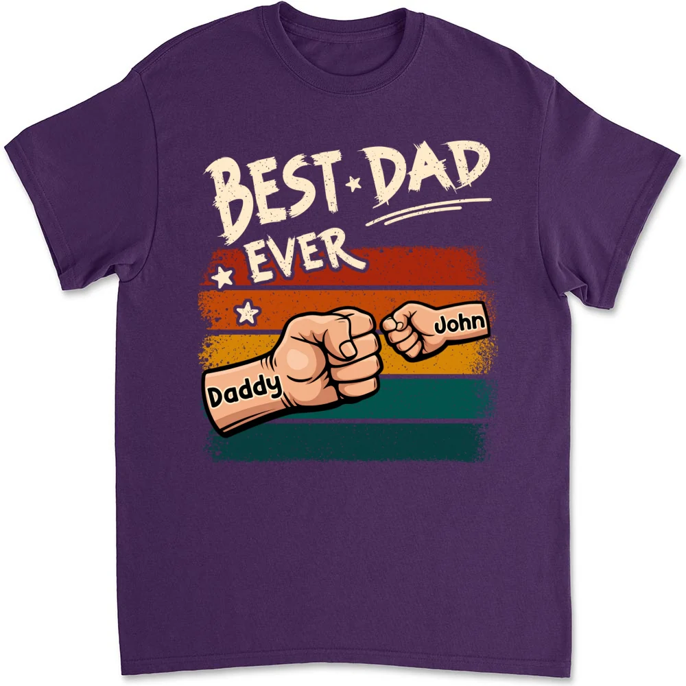 My Best Daddy - Personalized Custom Shirt - Image 9