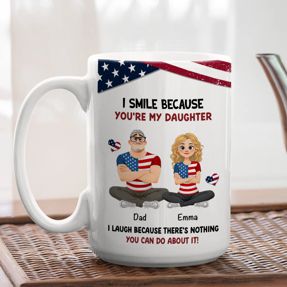 My Child My American Pride - Personalized Custom Coffee Mug - Image 5