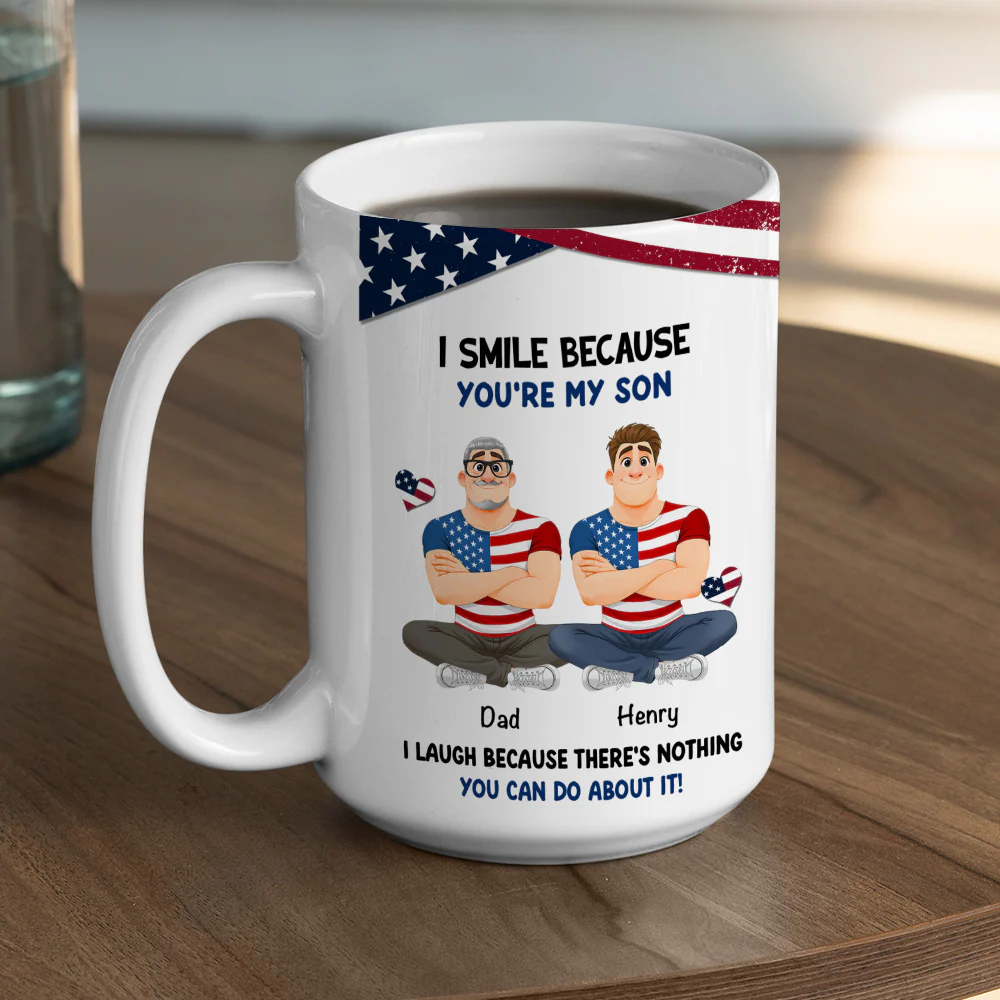 My Child My American Pride - Personalized Custom Coffee Mug - Image 6