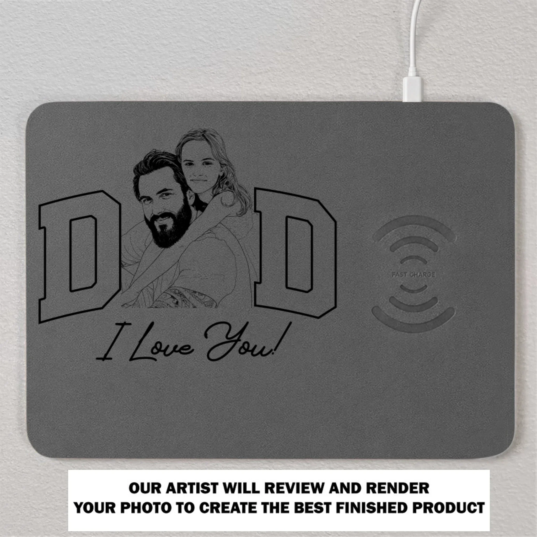 My Daddy - Personalized Custom Charging Mat - Image 9
