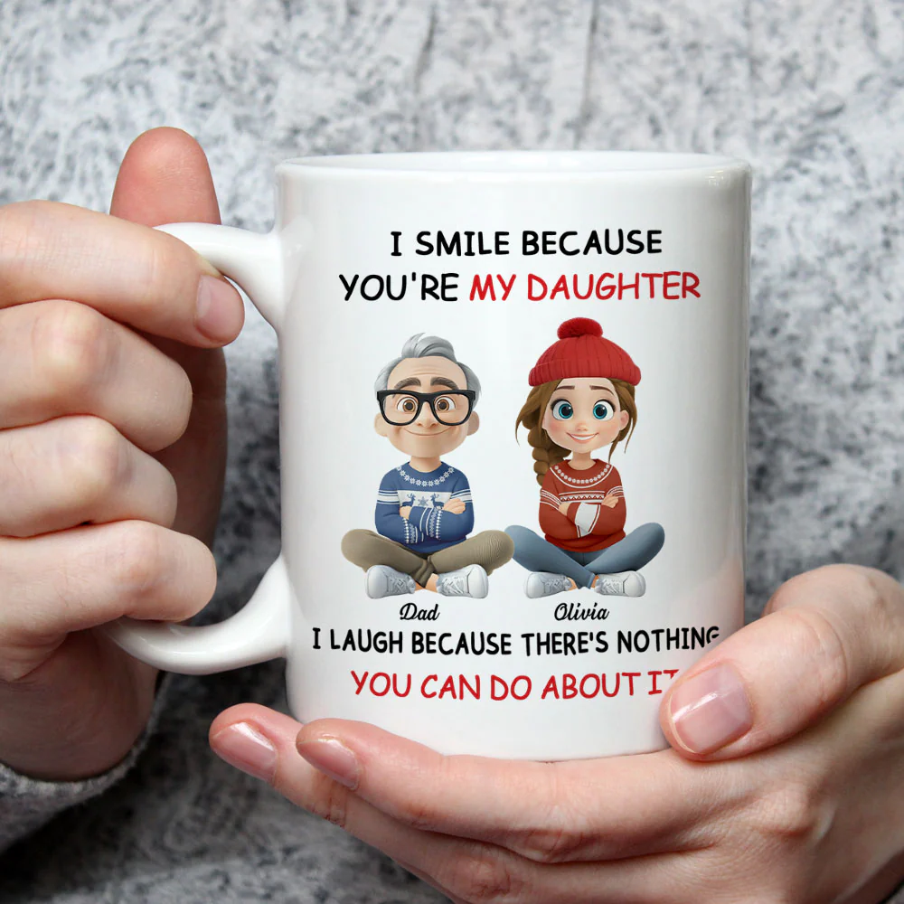 My Daughter Christmas - Personalized Custom Coffee Mug - Image 2