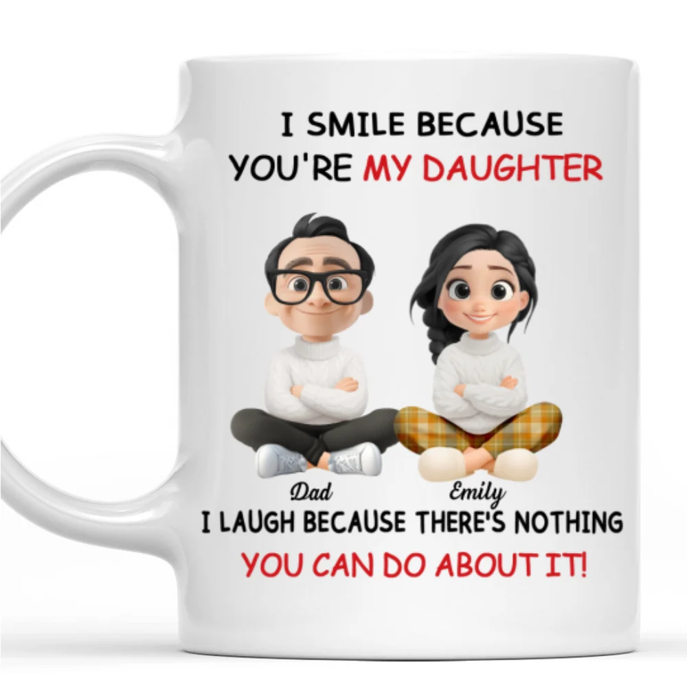 My Daughter Christmas - Personalized Custom Coffee Mug - Image 9