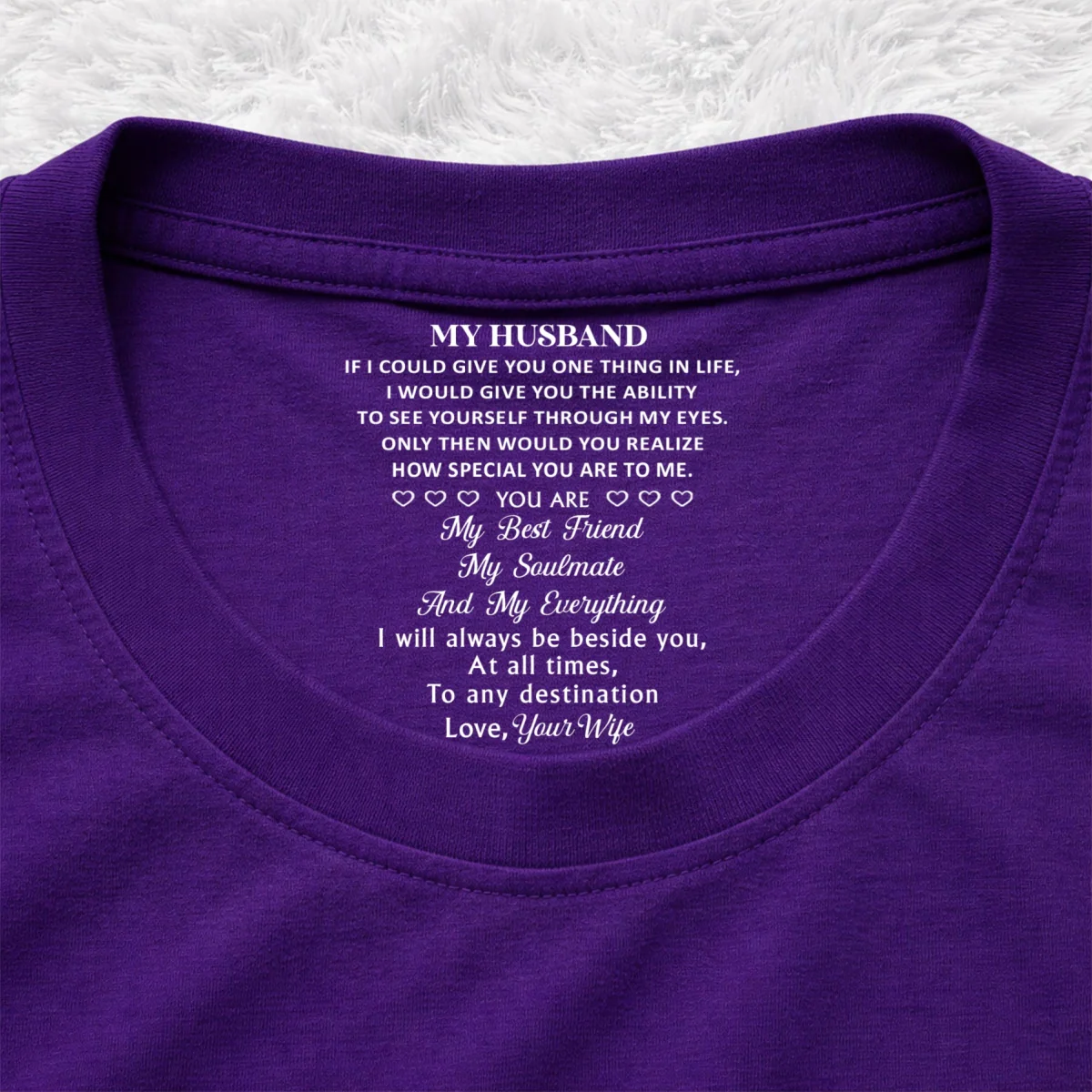 My Everything - Personalized Custom Inside Neck Print T-Shirt - Image 11