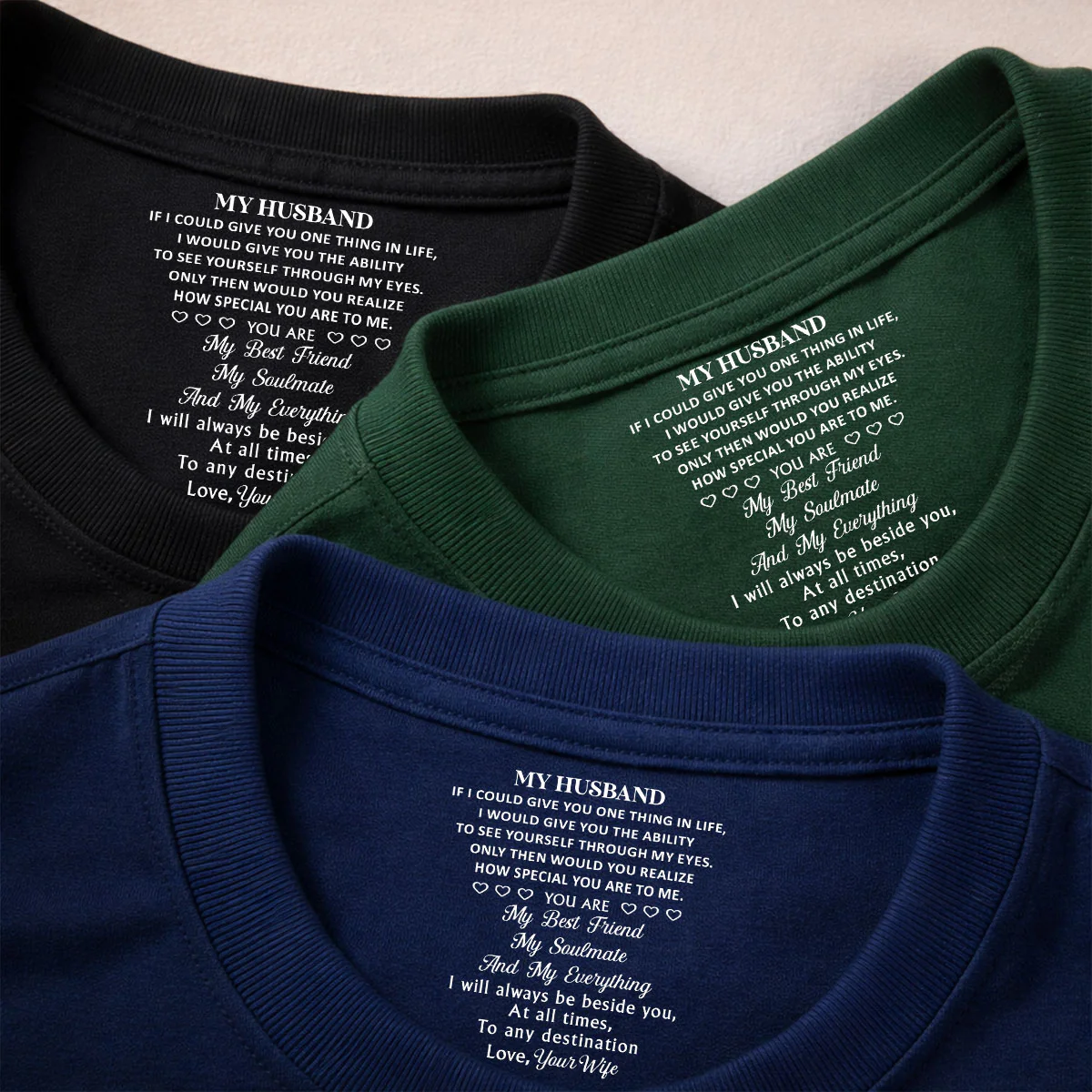 My Everything - Personalized Custom Inside Neck Print T-Shirt - Image 4