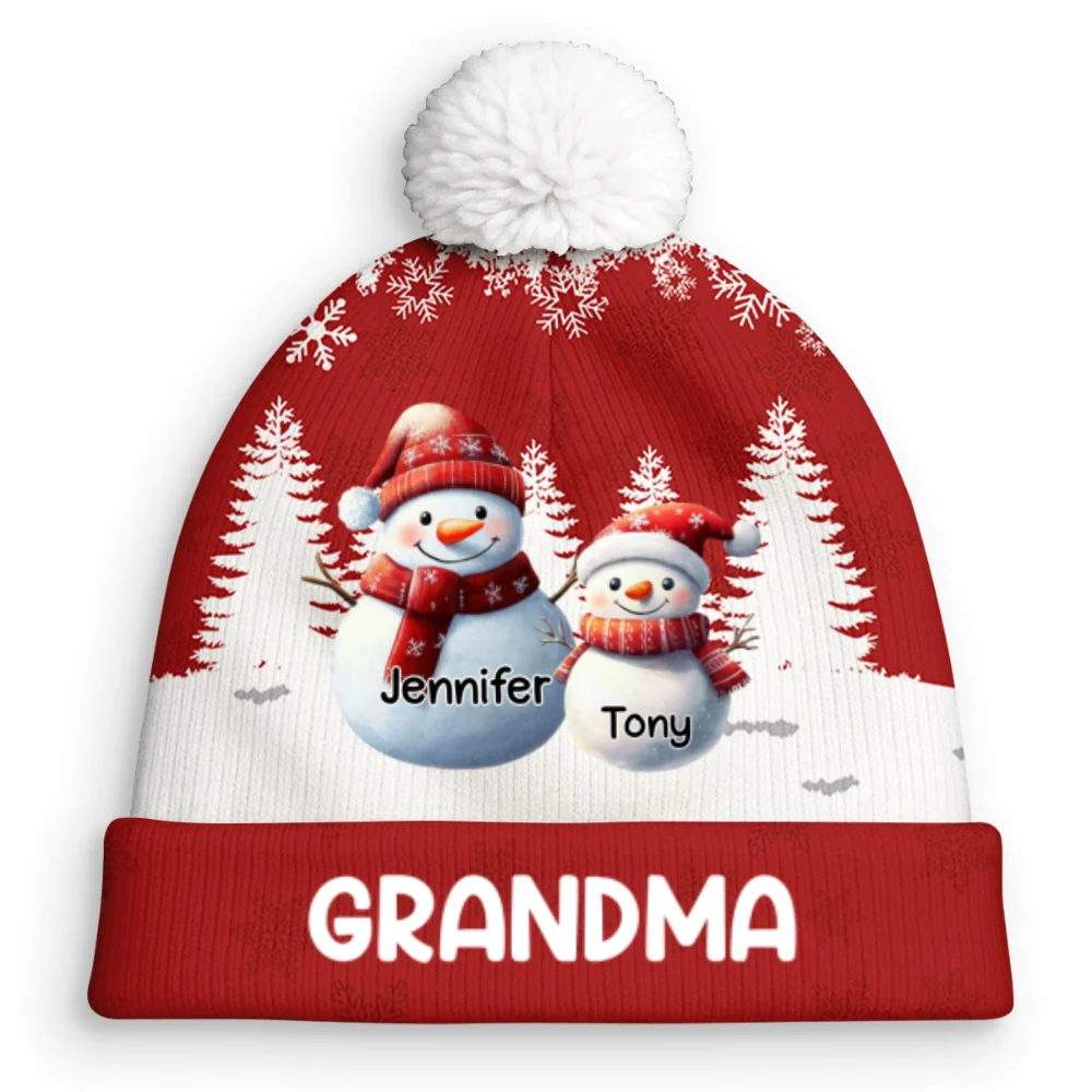 My Fav People Call Me - Personalized Custom Bobble Beanie Hat - Image 7