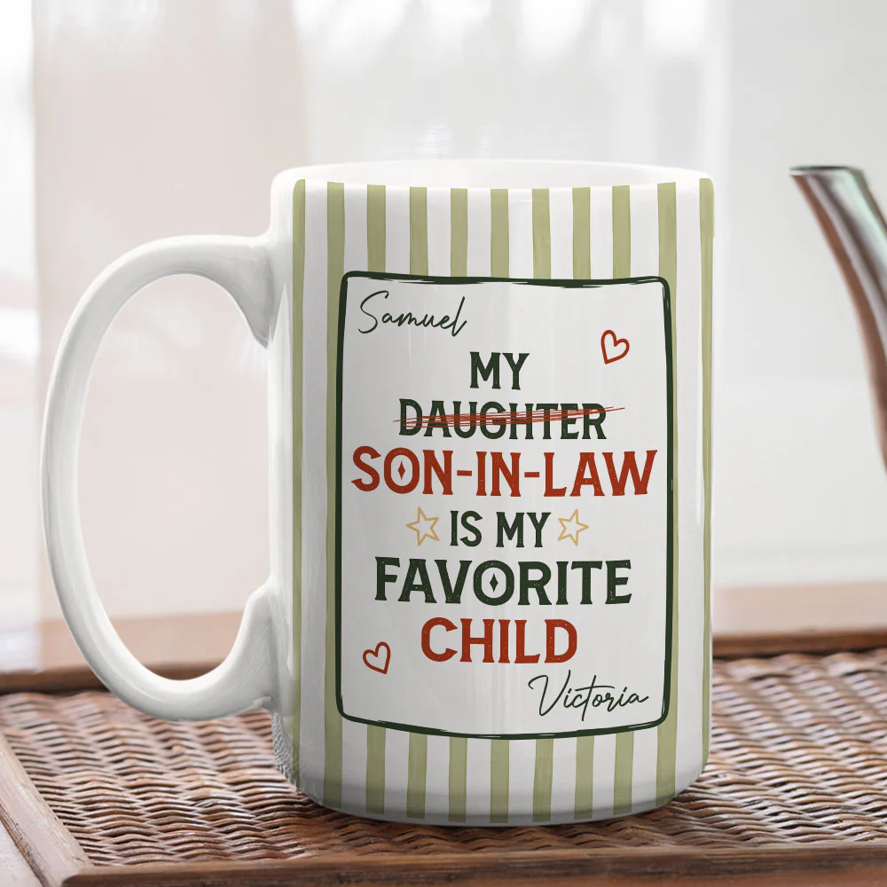 My Favorite Child - Personalized Custom Coffee Mug - Image 5