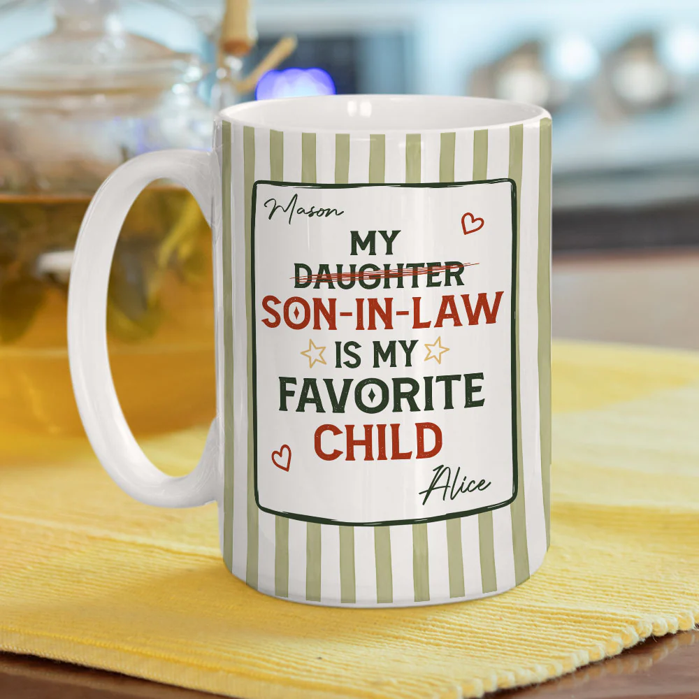 My Favorite Child - Personalized Custom Coffee Mug - Image 7