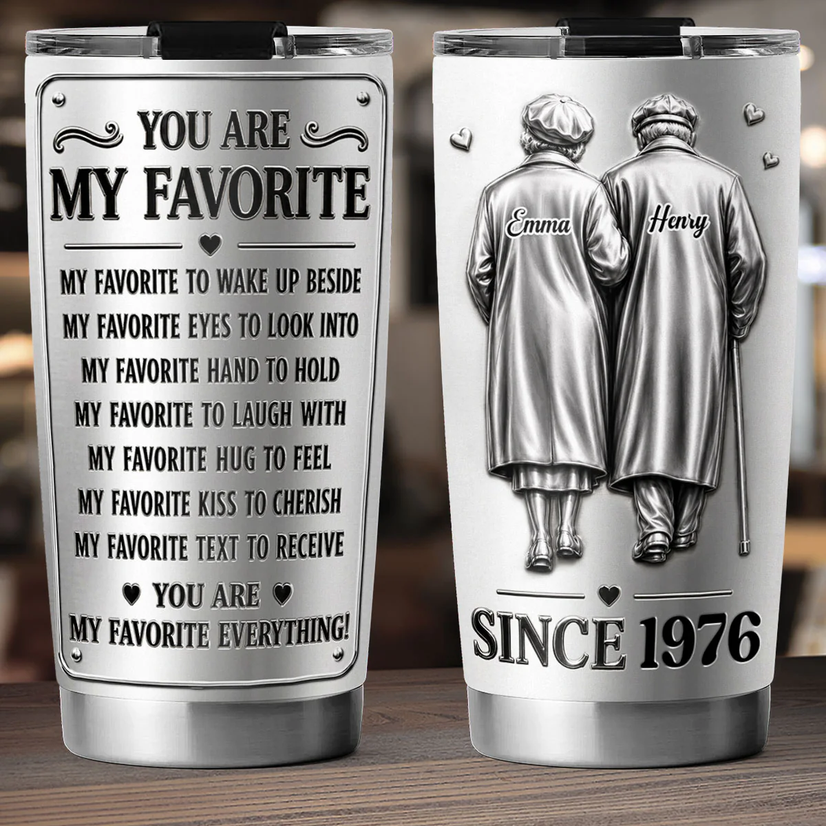 My Favorite - Personalized Custom 3D Effect Tumbler - Image 2