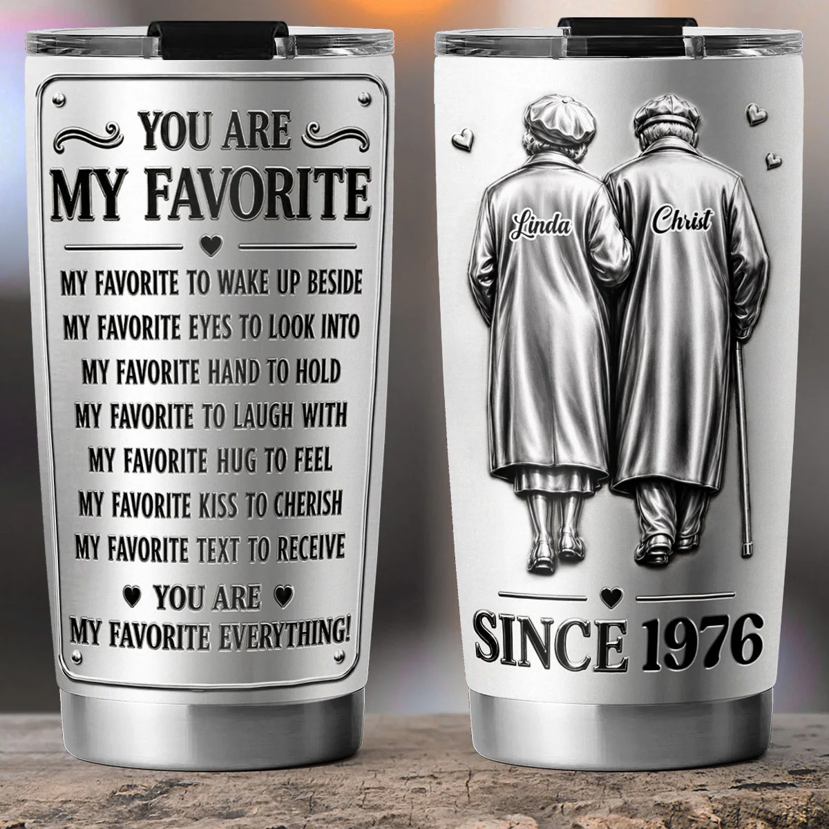My Favorite - Personalized Custom 3D Effect Tumbler - Image 3