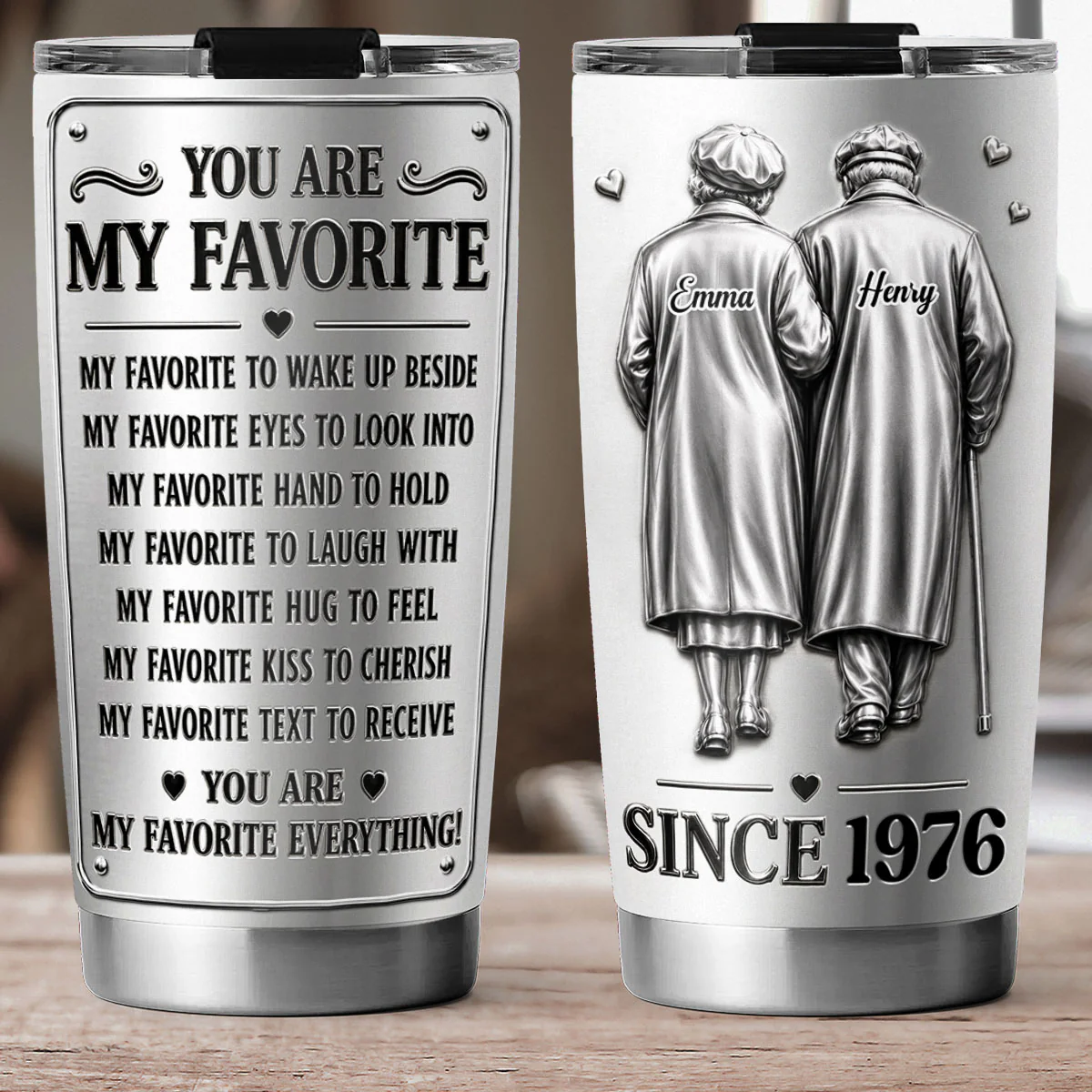 My Favorite - Personalized Custom 3D Effect Tumbler - Image 4