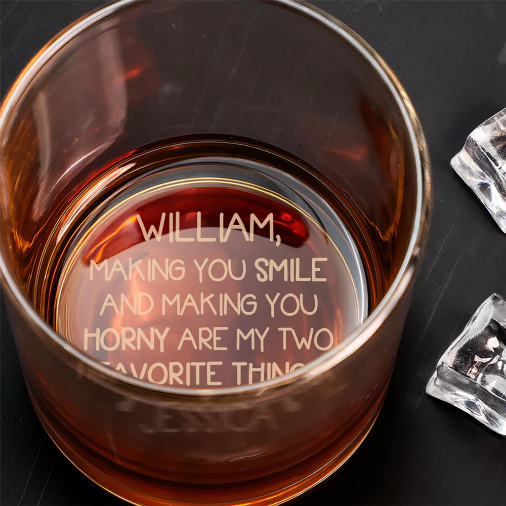 My Favorite Things - Personalized Custom Engraved Whiskey Glass - Image 3