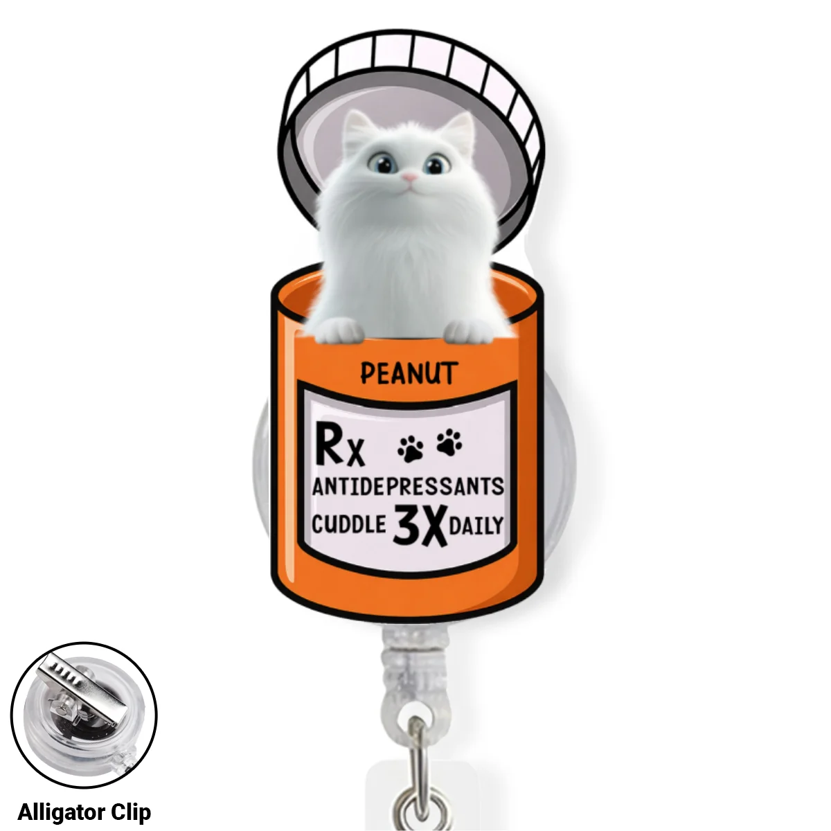 My Favorite Tiny Therapists Ever - Personalized Custom Acrylic Badge Reel - Image 6