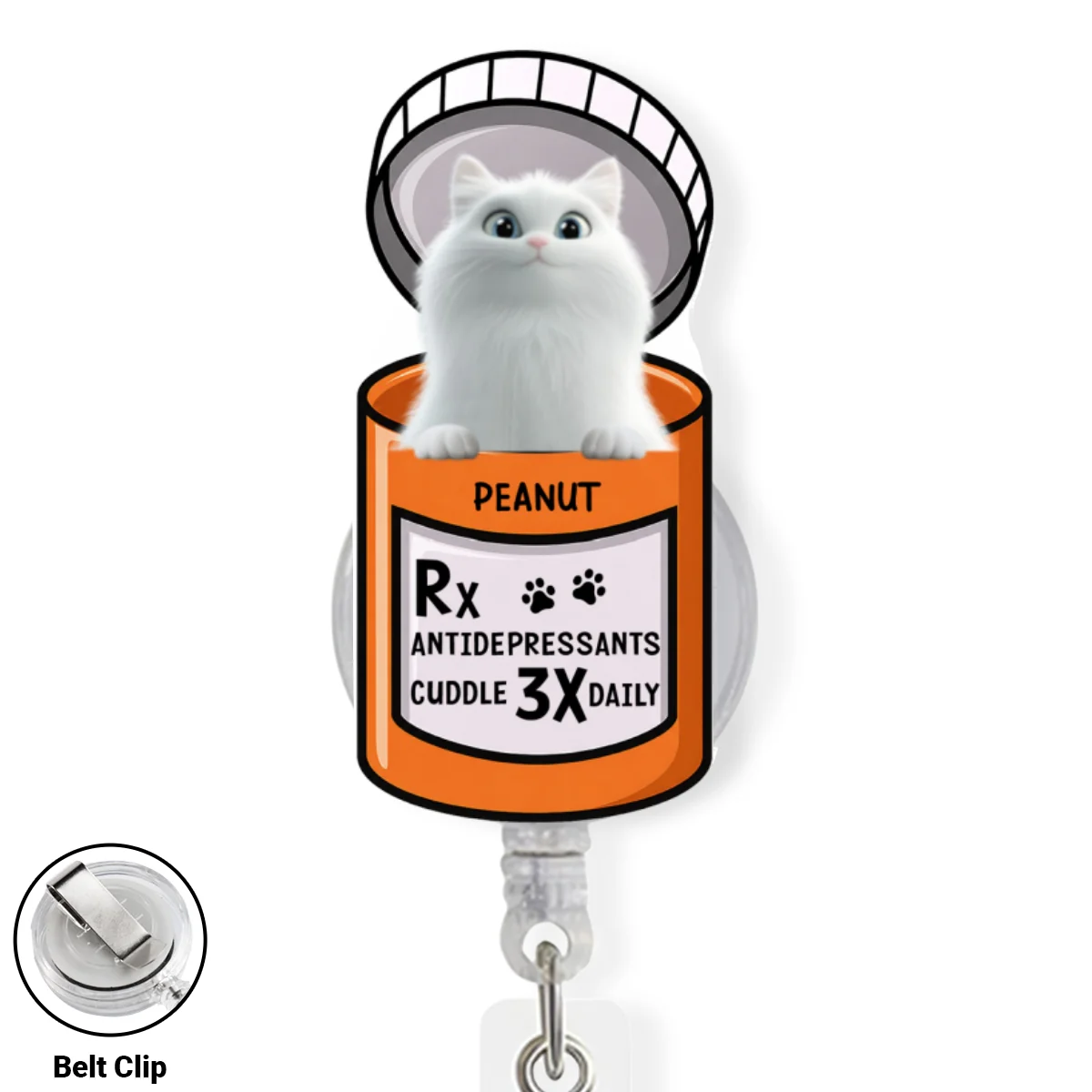 My Favorite Tiny Therapists Ever - Personalized Custom Acrylic Badge Reel - Image 7