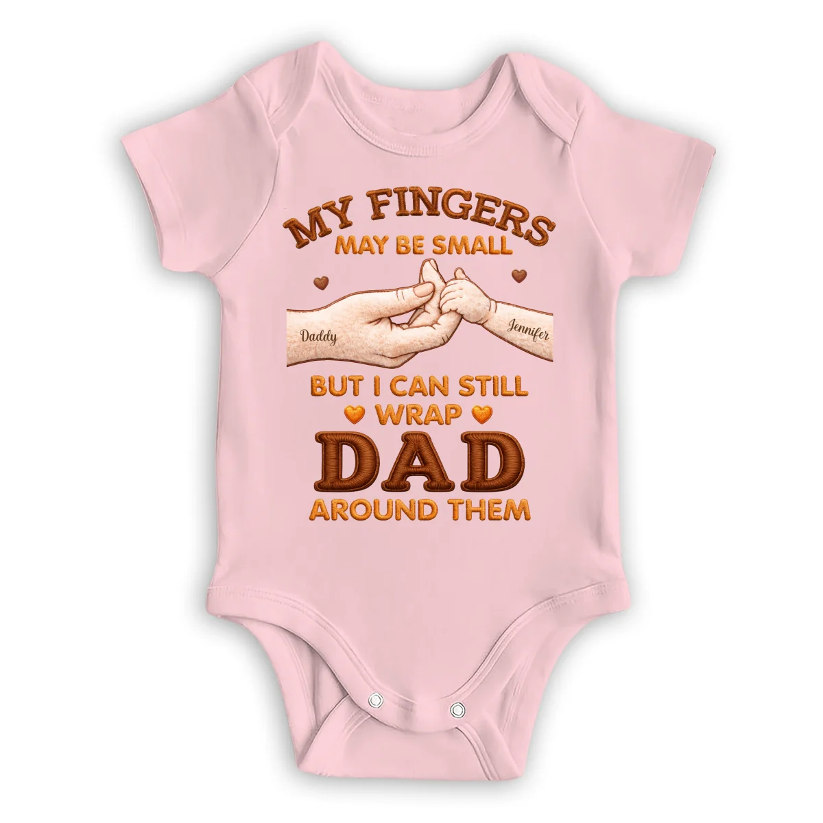 My Fingers Are Small - Personalized Custom Baby Onesie - Image 9
