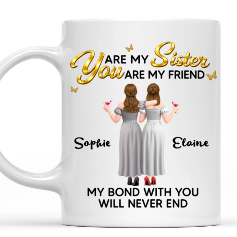 My Forever Friend My Forever Sister - Personalized Custom Coffee Mug - Image 8