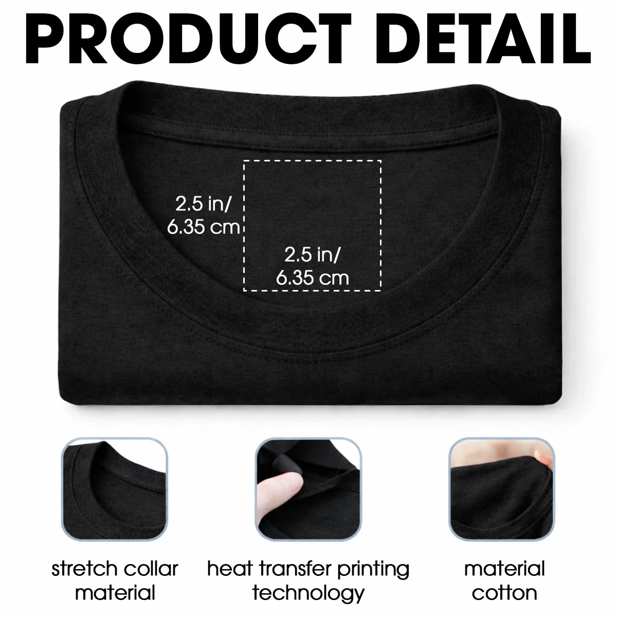 My Forever Love - Personalized Custom Inside Neck Print T-Shirt - Image 6