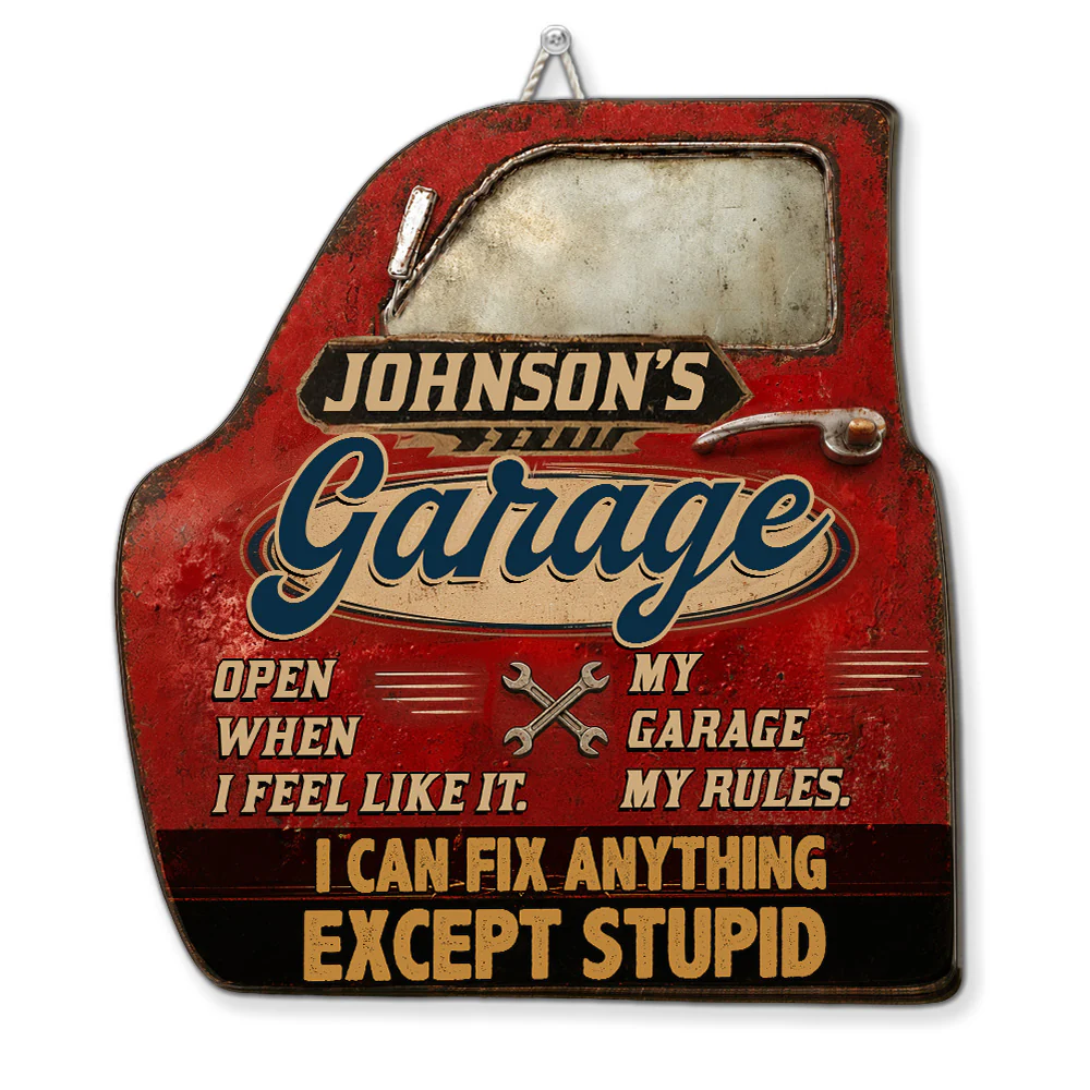 My Garage - Personalized Custom Wood Sign