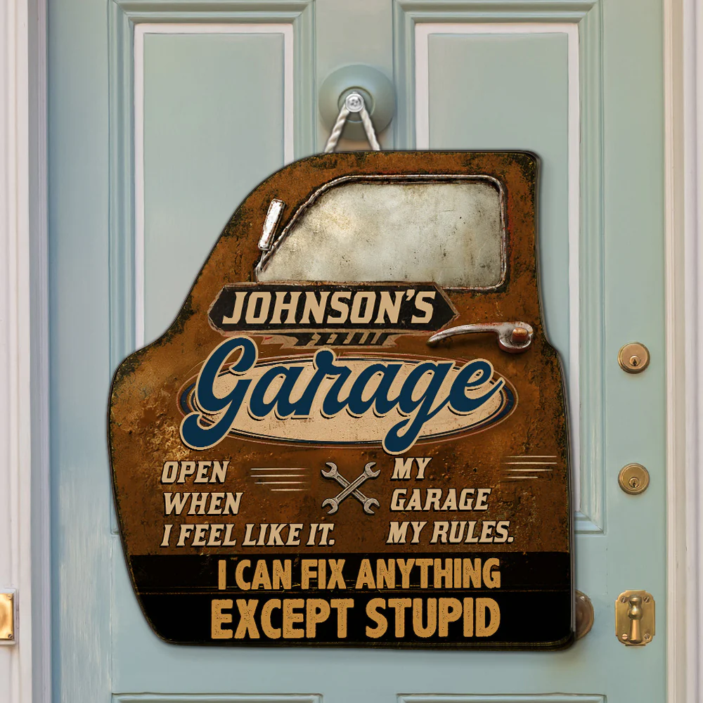 My Garage - Personalized Custom Wood Sign - Image 3