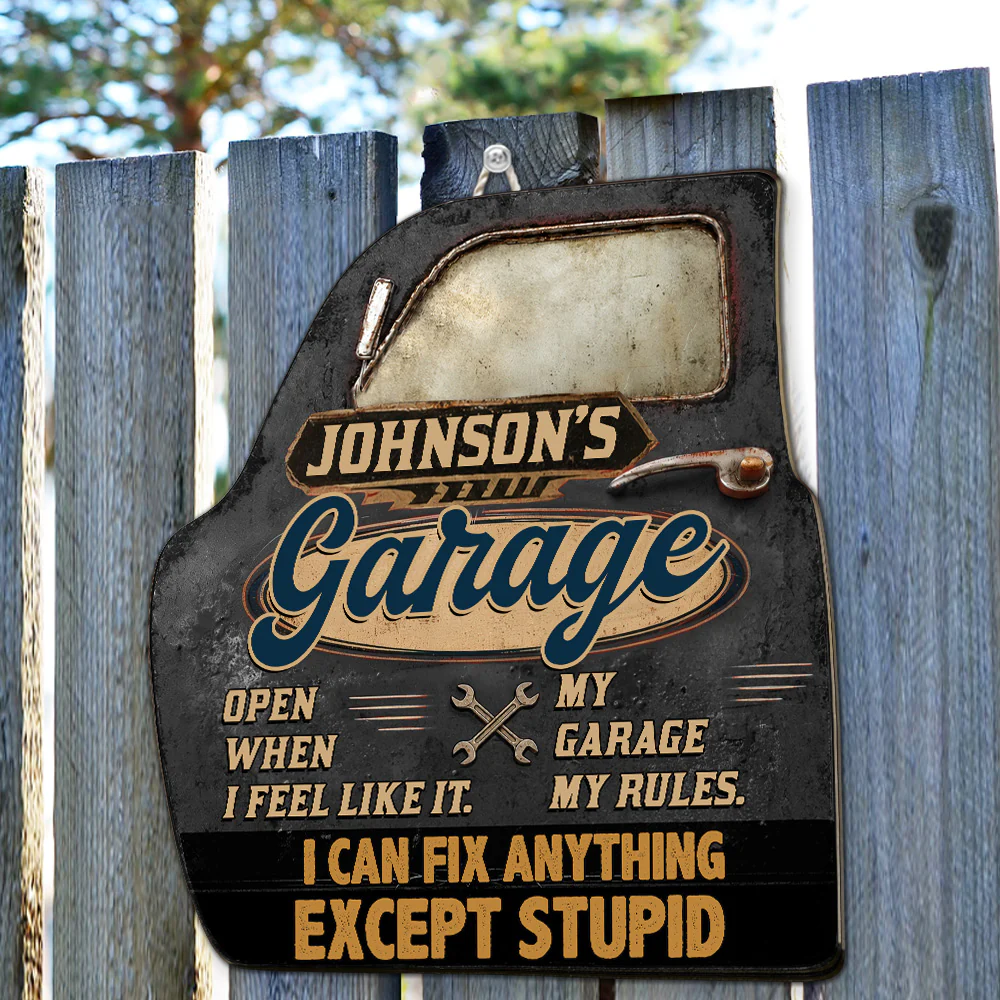 My Garage - Personalized Custom Wood Sign - Image 4