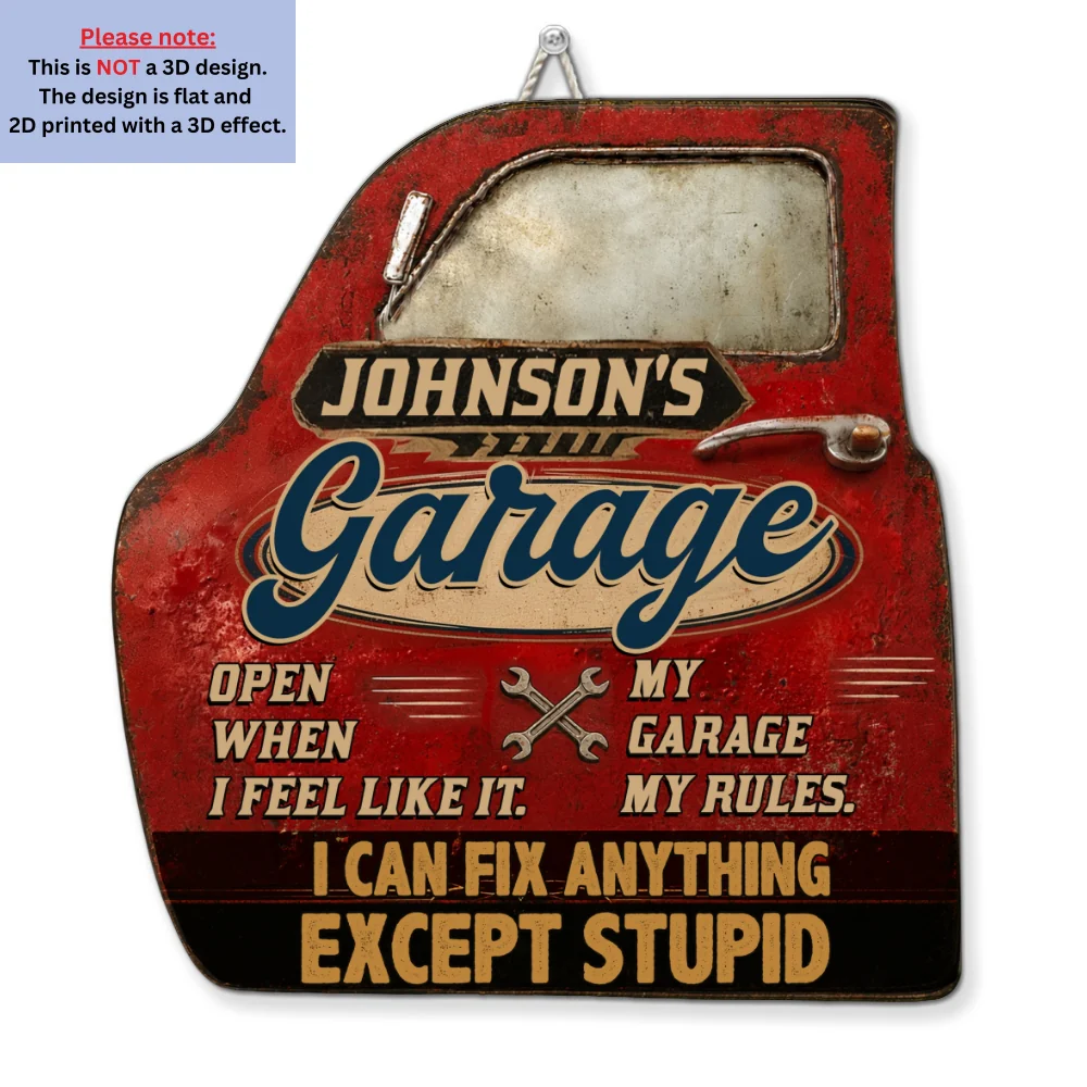 My Garage - Personalized Custom Wood Sign - Image 6