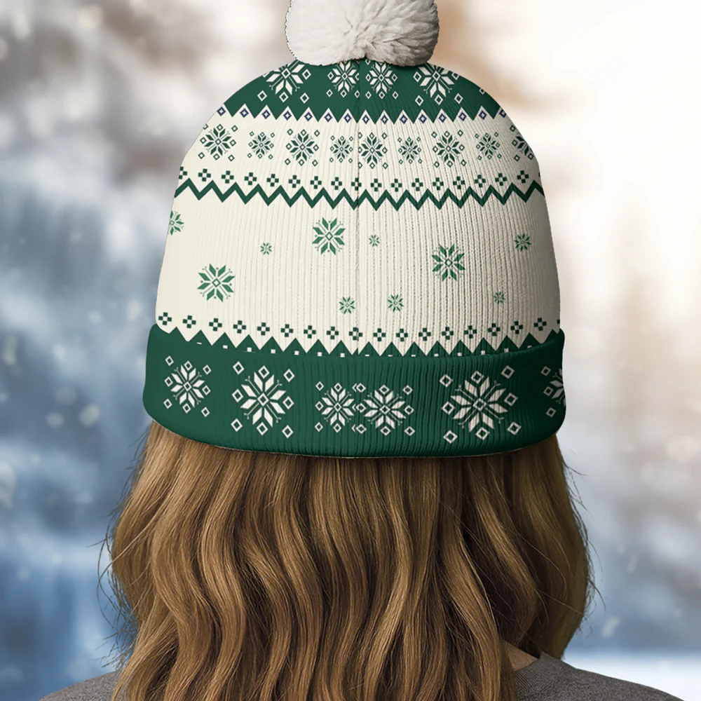 My Grandkids Are Ahead All - Personalized Custom Bobble Beanie Hat - Image 6
