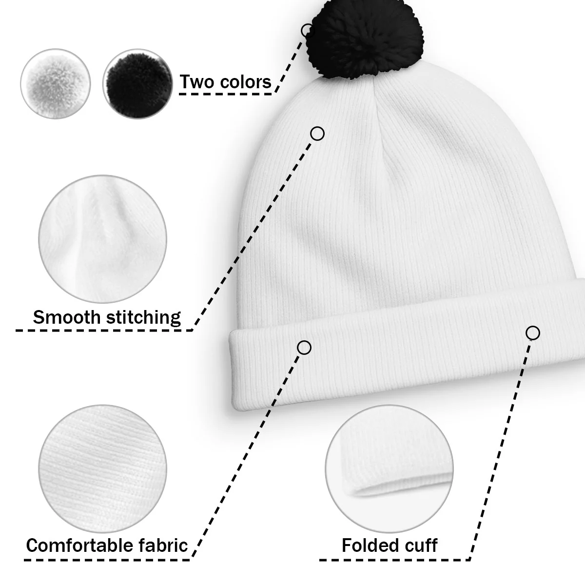 My Grandkids Are Ahead All - Personalized Custom Bobble Beanie Hat - Image 7