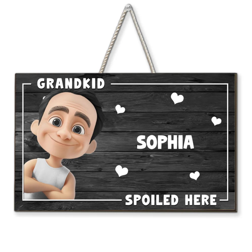My Grandkids Spoiled Here- Personalized Custom Wood Sign - Image 9