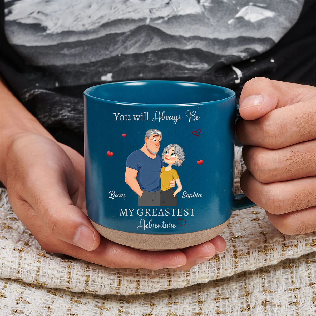 My Greatest Adventure - Personalized Custom Pottery Mug - Image 3