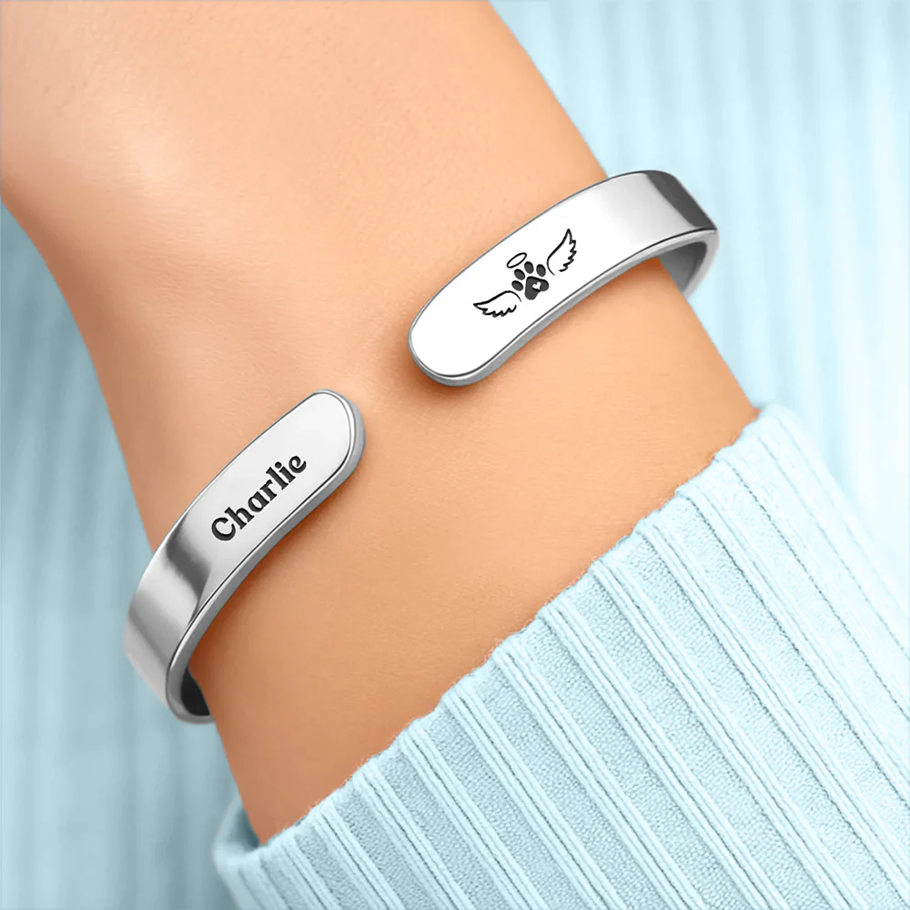 My Hardest Goodbye - Personalized Custom Bracelet Cuff - Image 5