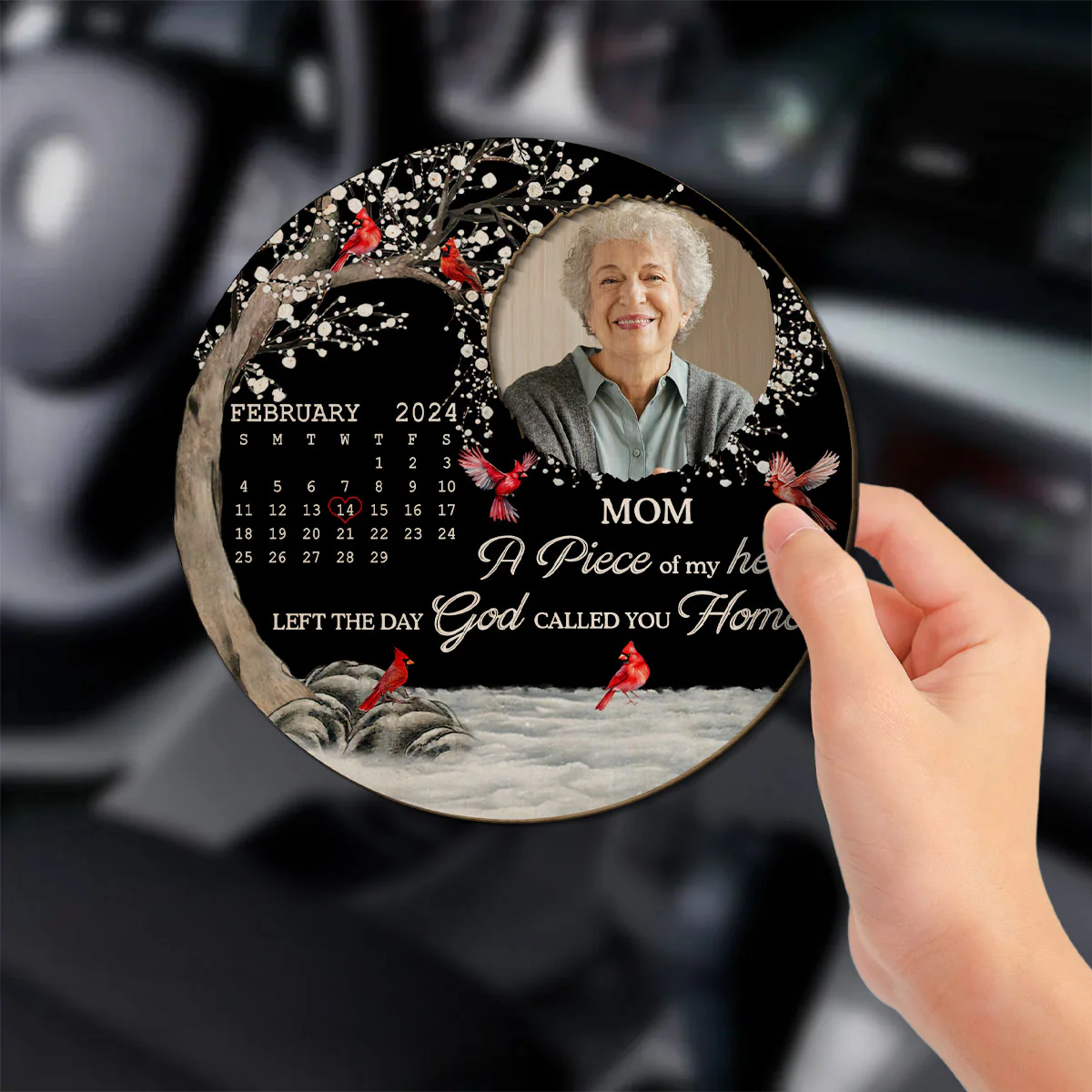 My Heart Changed Forever - Personalized Custom Car Visor Clip - Image 3