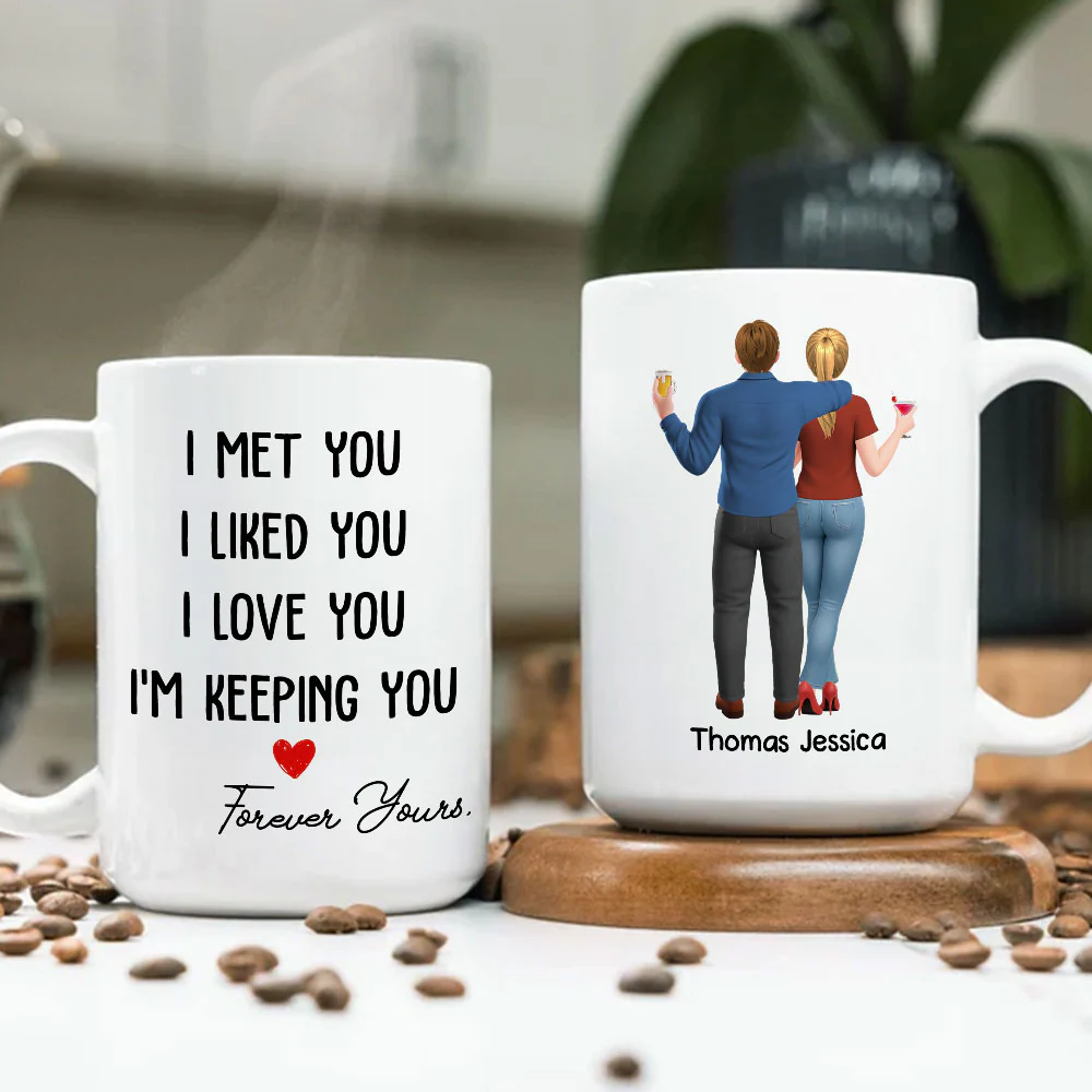 My Heart Is Yours Always - Personalized Custom Coffee Mug - Image 3