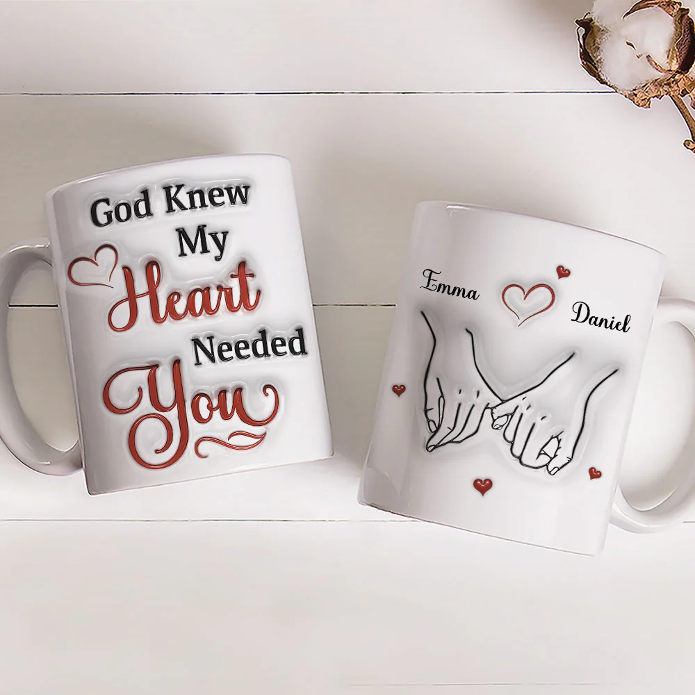 My Heart Needs You - Personalized Custom 3D Effect Mug - Image 3