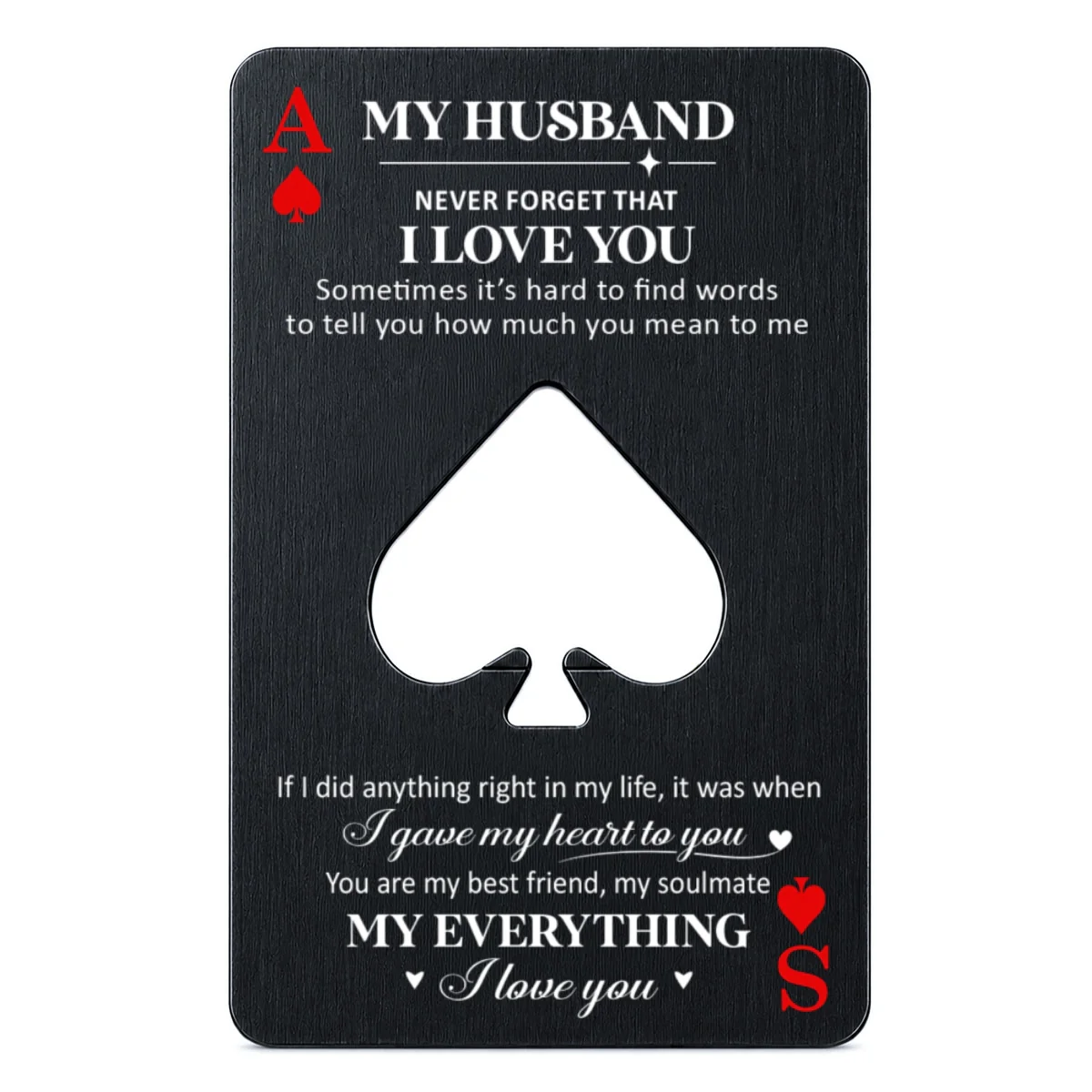 My Husband - Personalized Custom Ace Of Spades Bottle Opener - Image 8