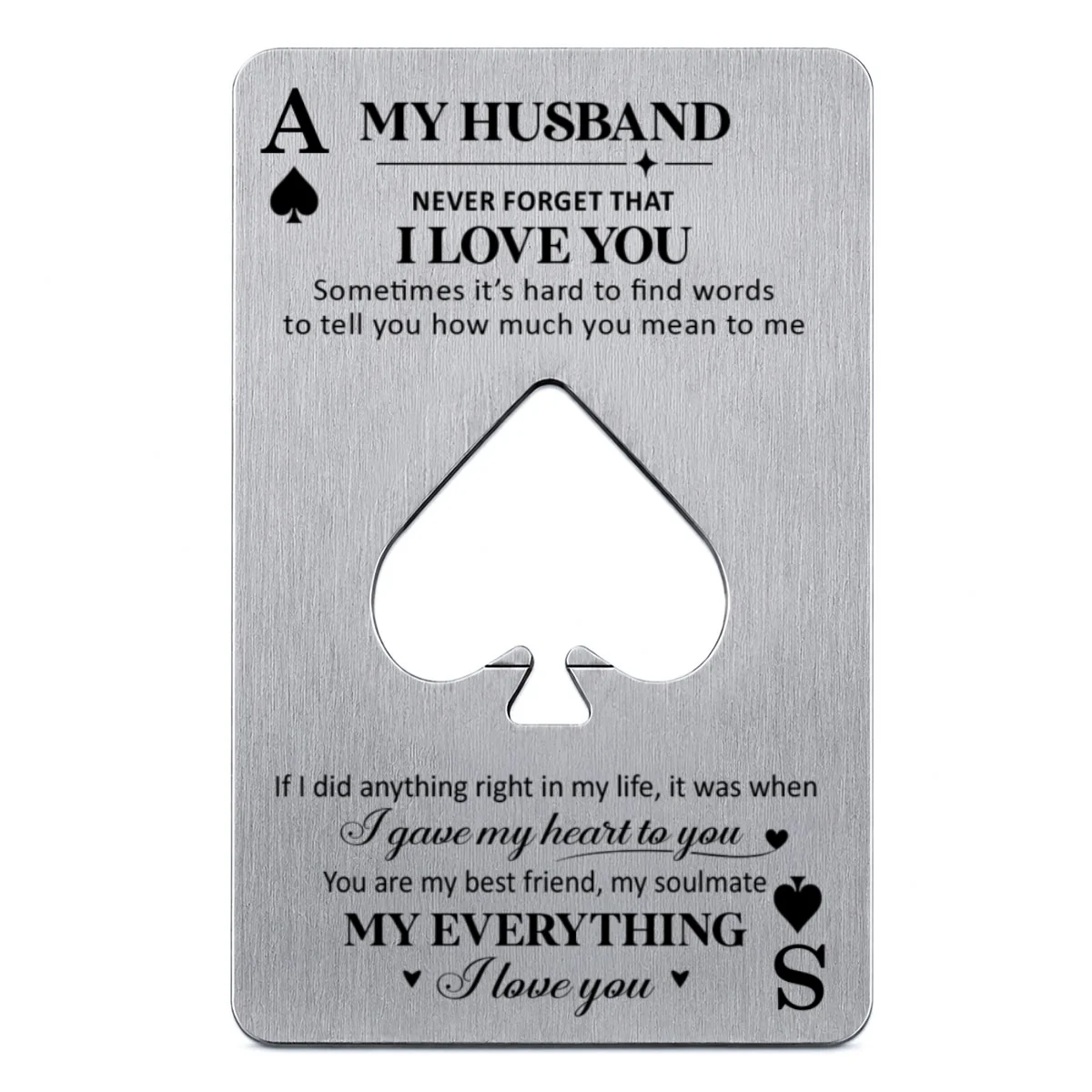 My Husband - Personalized Custom Ace Of Spades Bottle Opener - Image 9