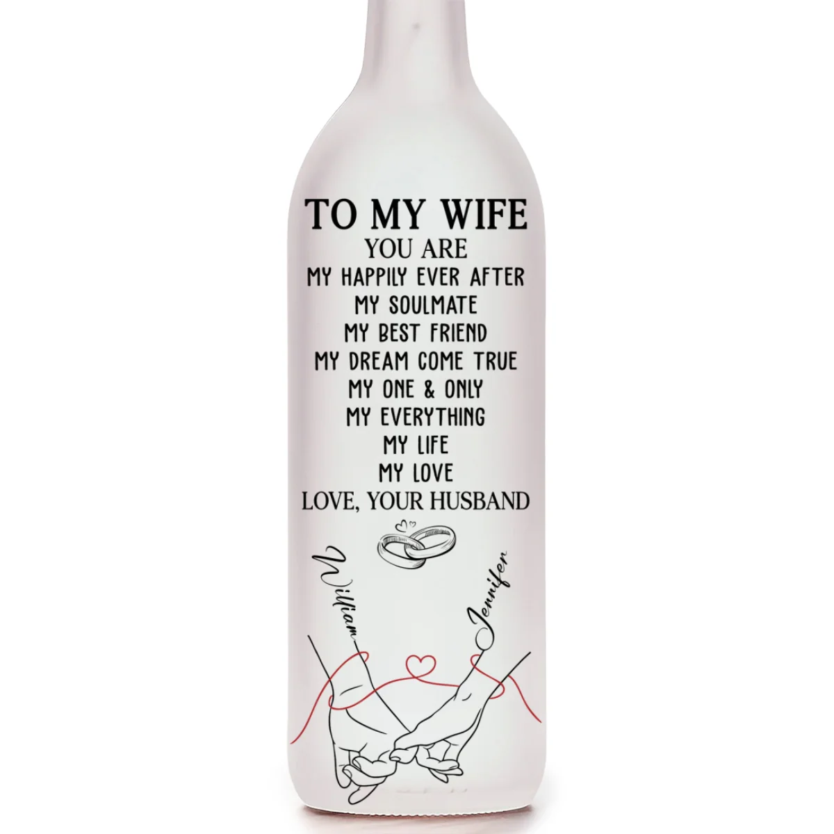 My Life My Love 2 - Personalized Custom Bottle Lamp - Image 6