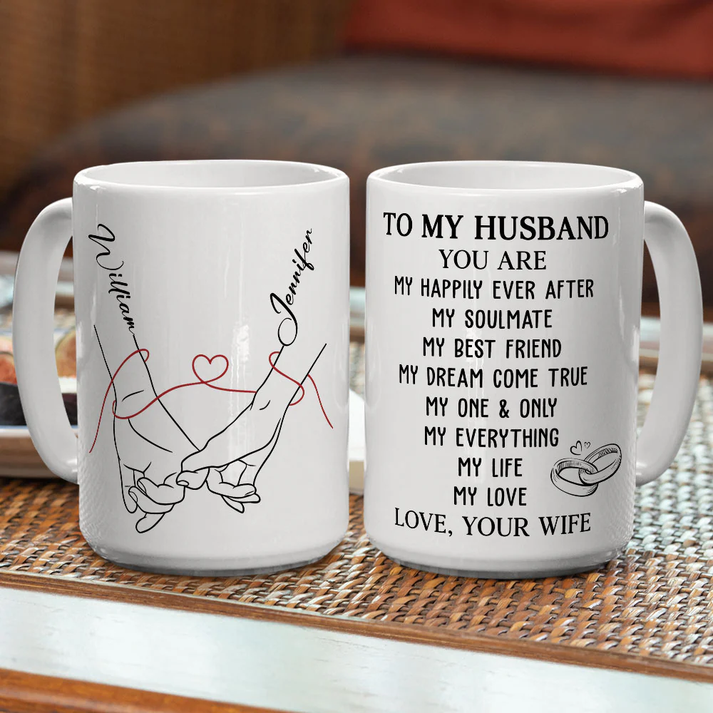 My Life My Love - Personalized Custom Coffee Mug - Image 4