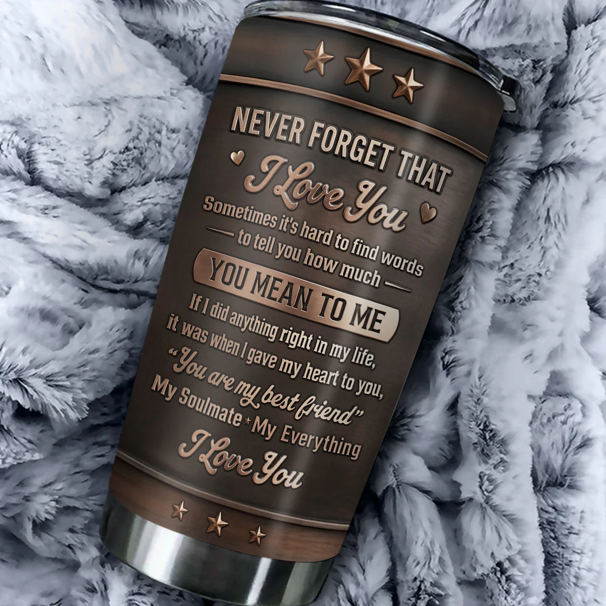 My Love For Wife - Personalized Custom 3D Effect Tumbler - Image 4