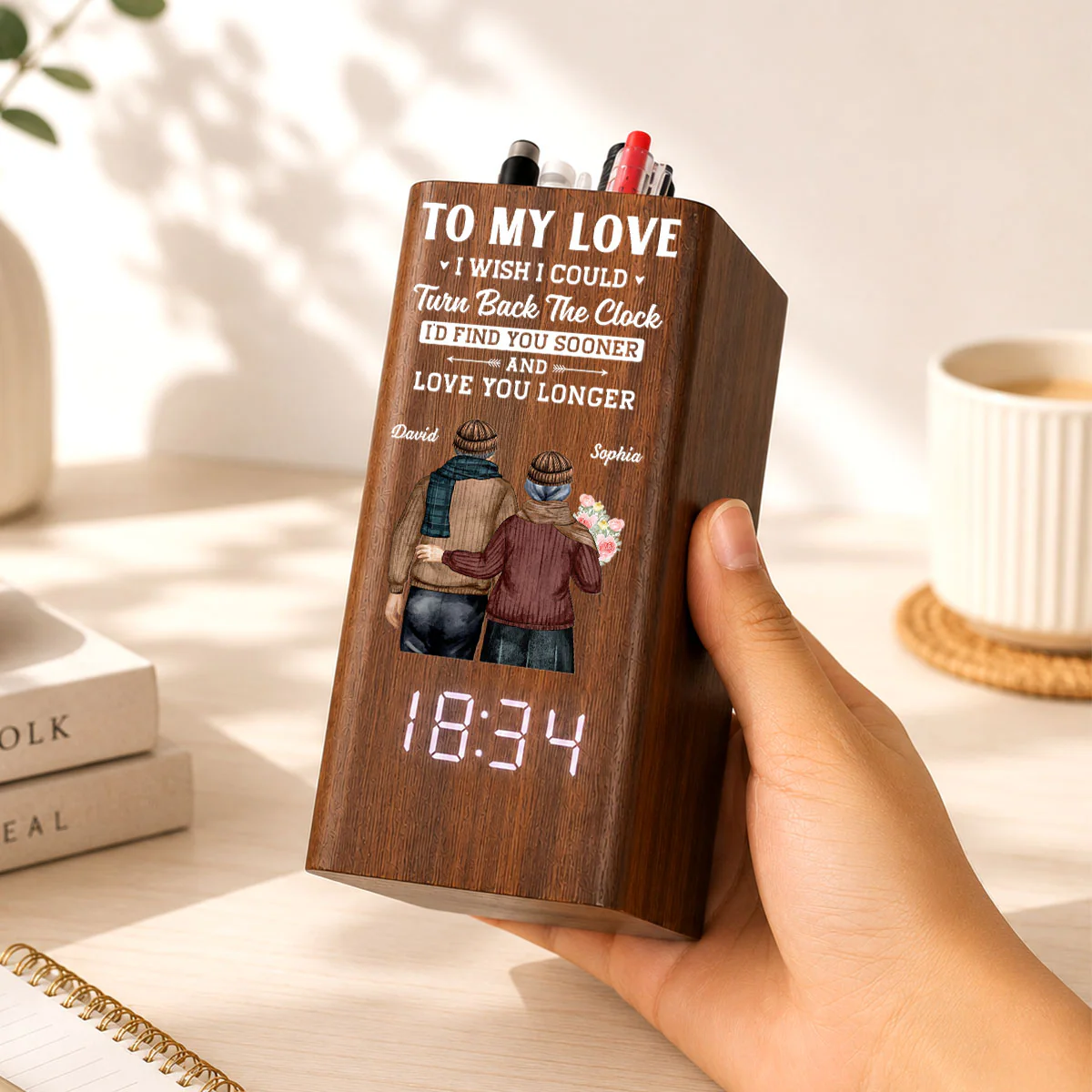 My Love - Personalized Custom Pen Holder - Image 2